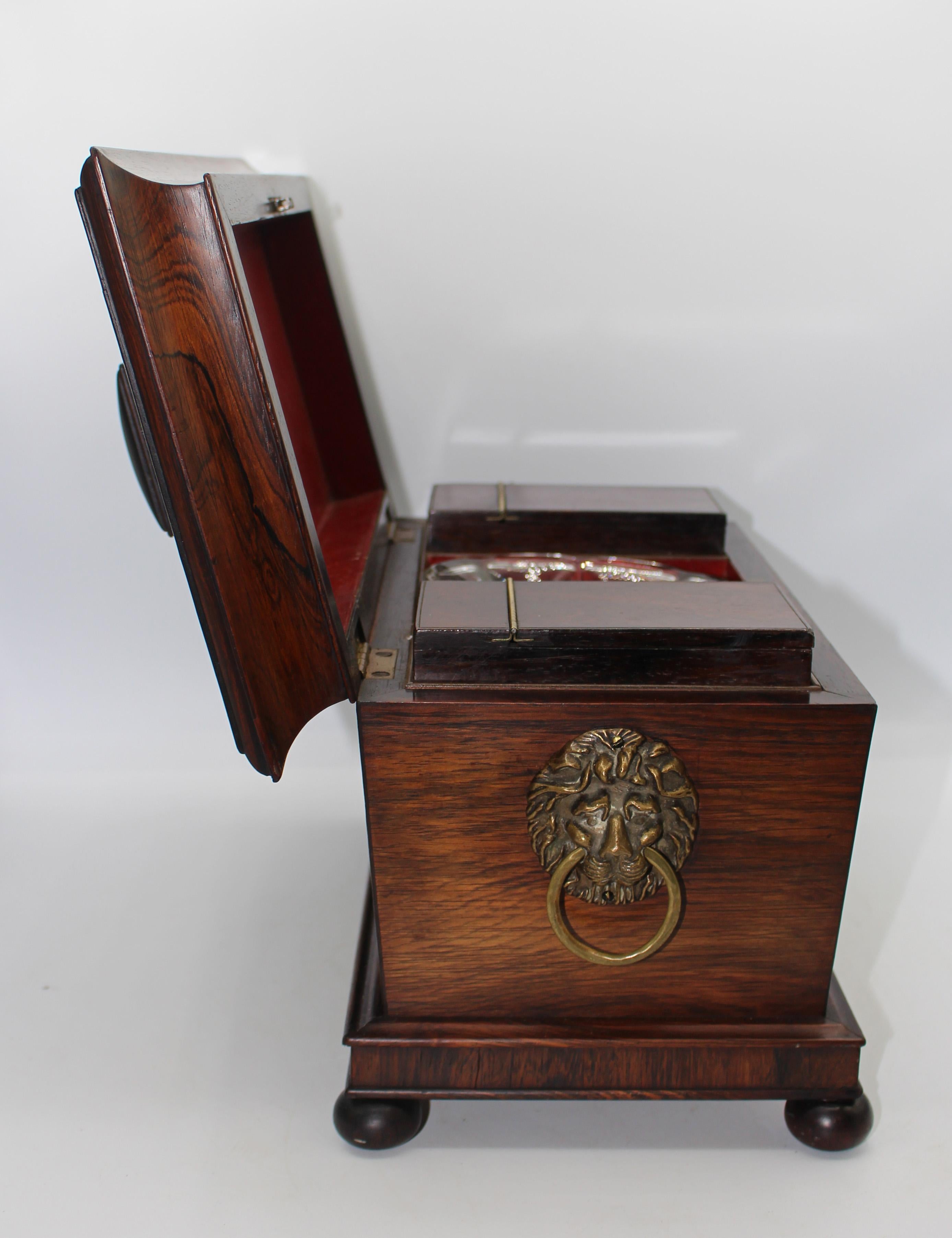 Circa 1830 English George IV-William IV Tea Caddy Box For Sale 2