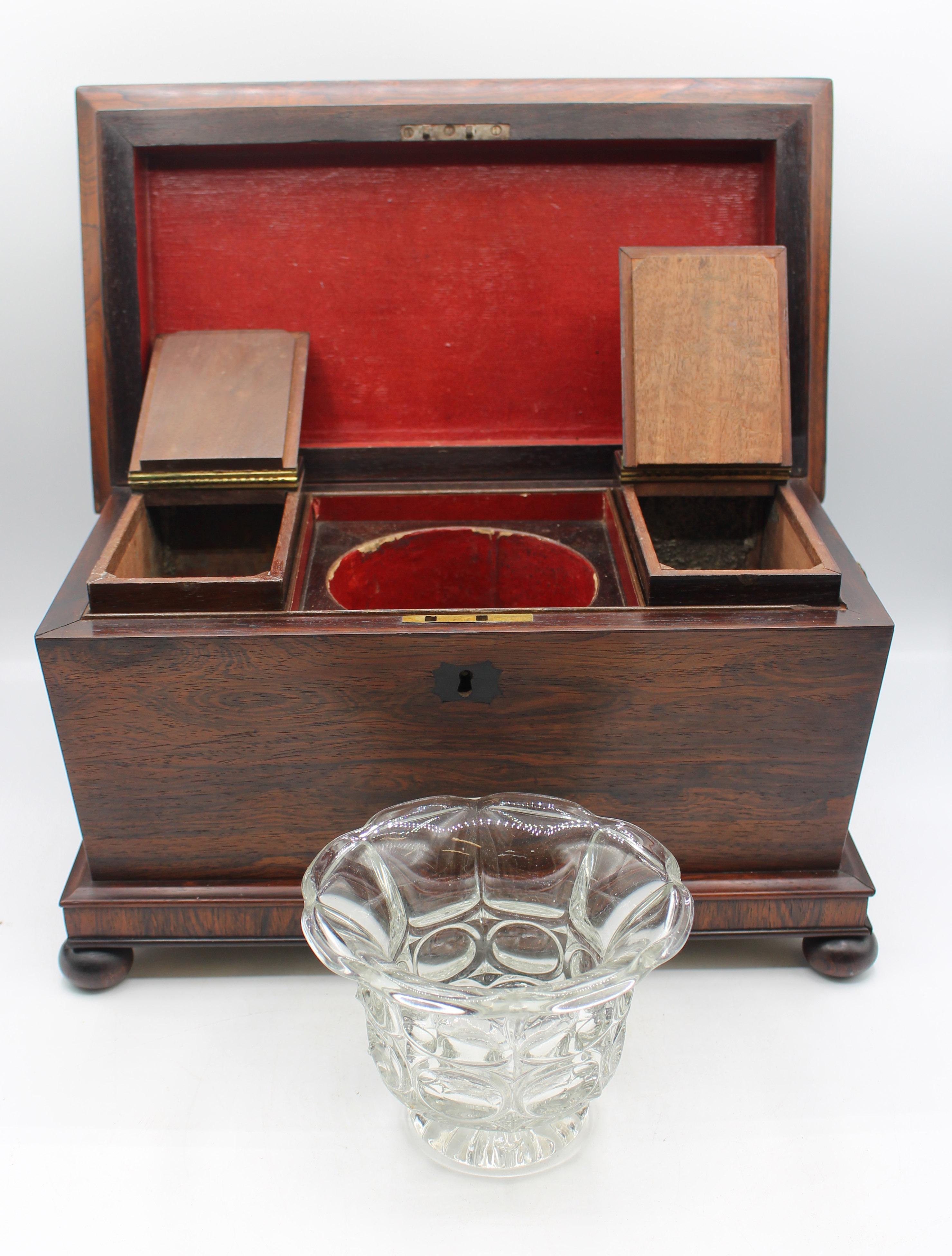 Circa 1830 English George IV-William IV Tea Caddy Box For Sale 3