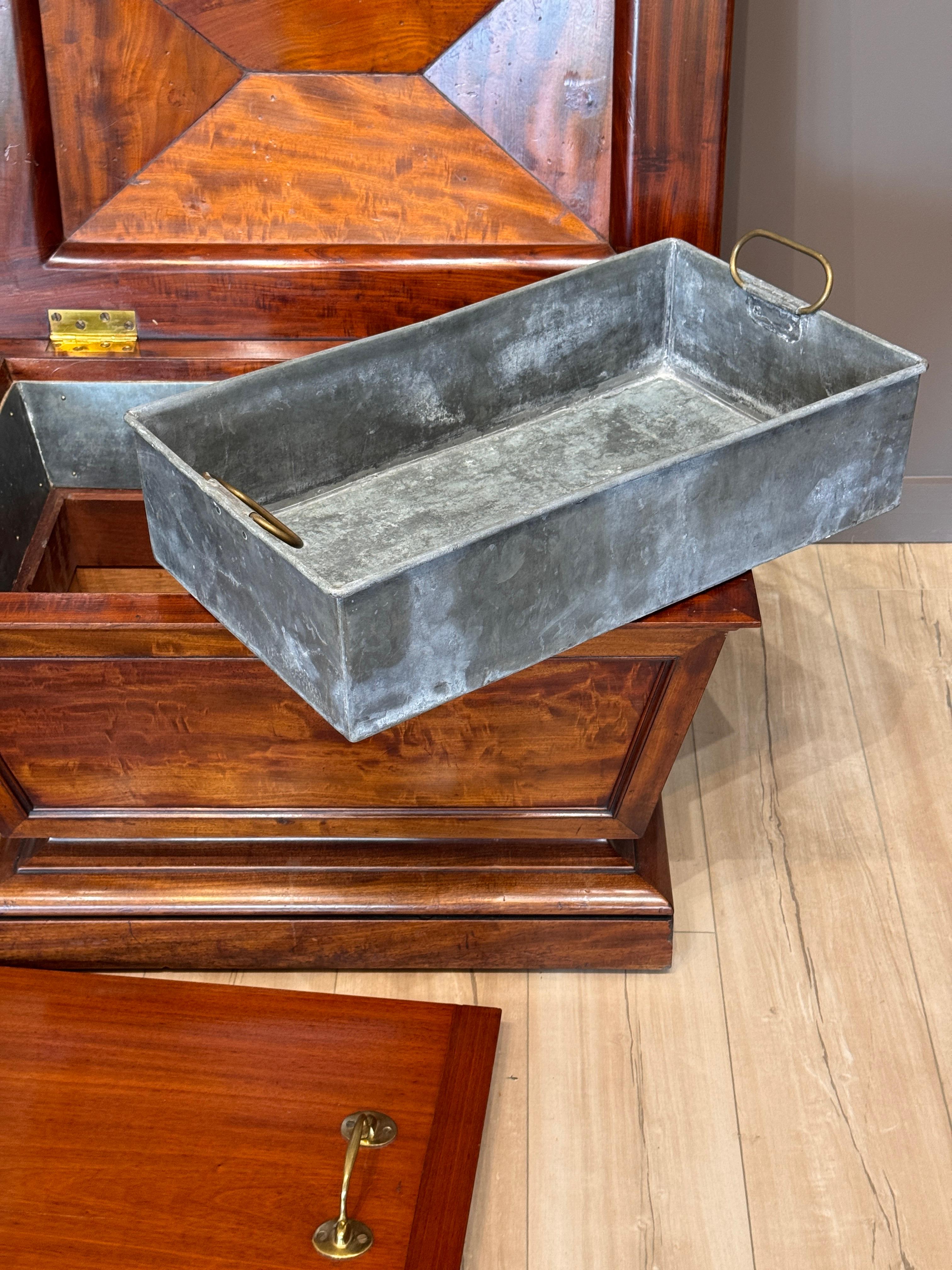 Circa 1830 English Regency Sarcophagus-Form Cellarette For Sale 4