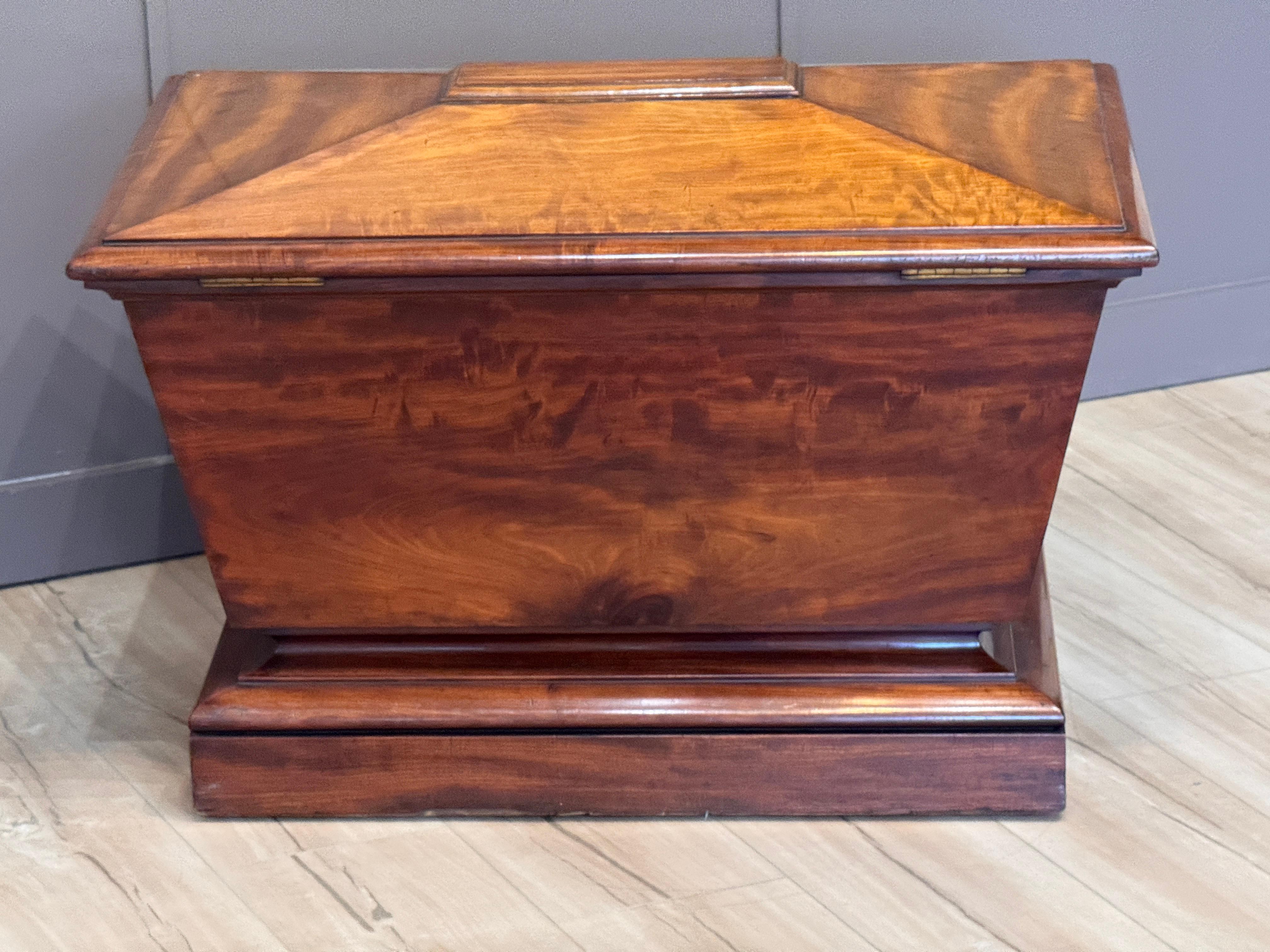 Circa 1830 English Regency Sarcophagus-Form Cellarette For Sale 7