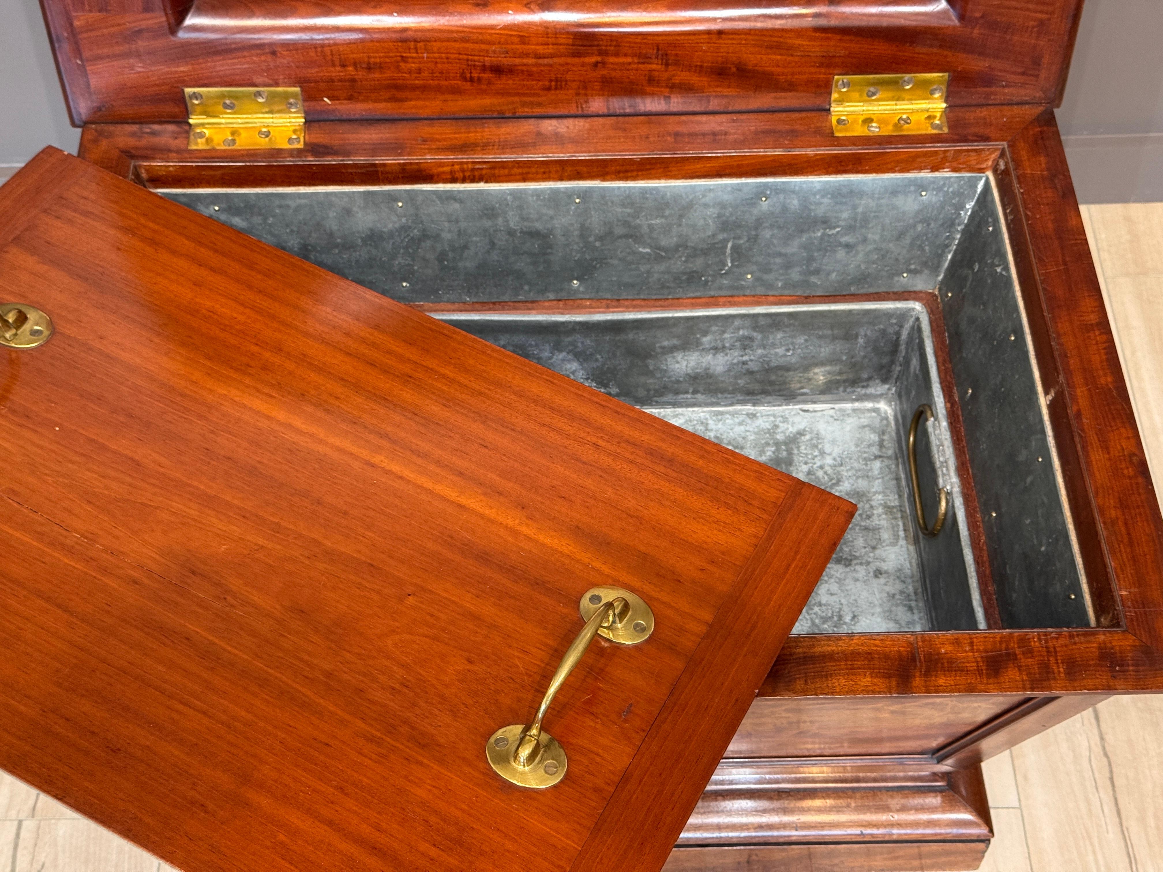 Circa 1830 English Regency Sarcophagus-Form Cellarette For Sale 2