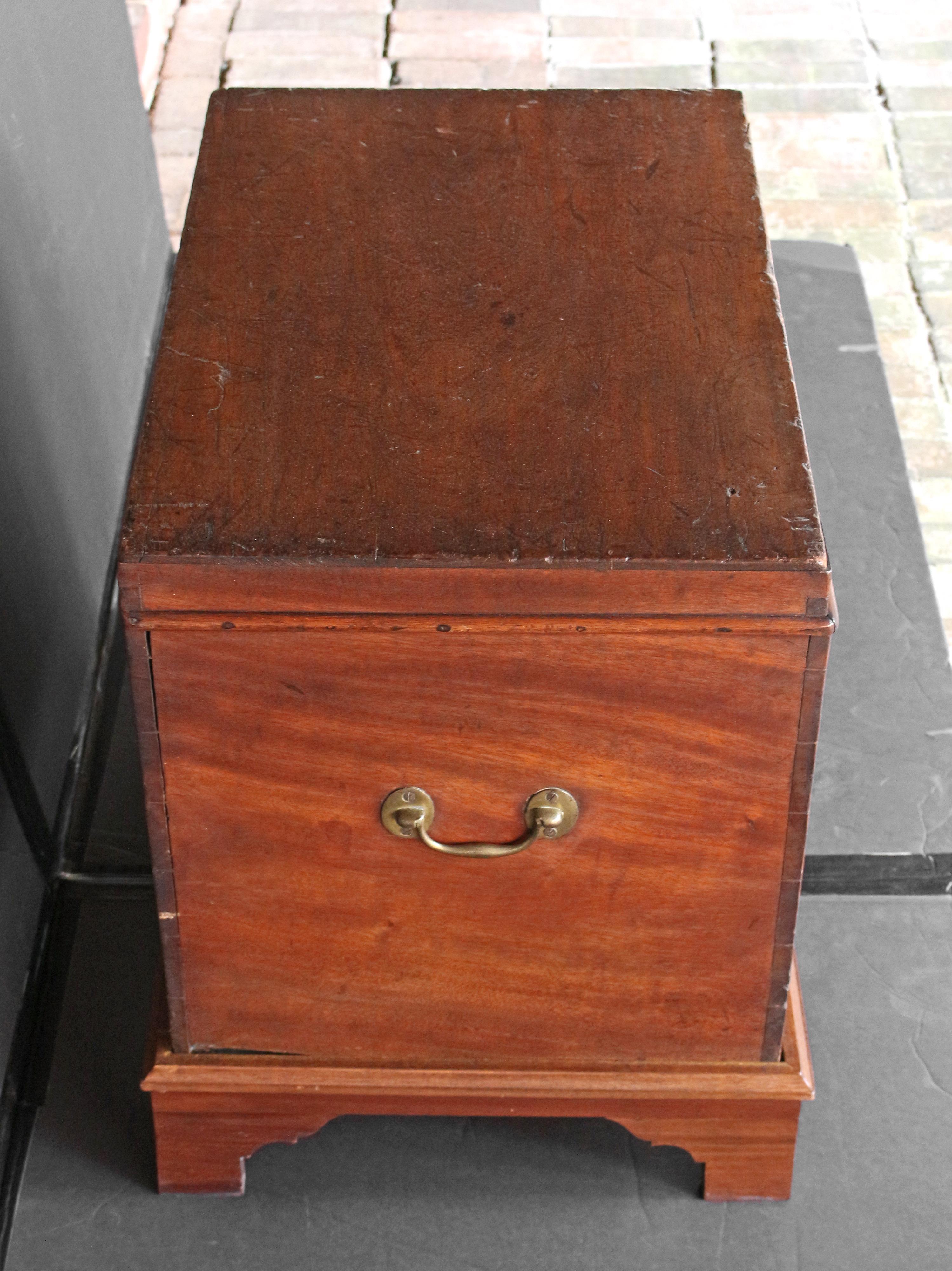 Mid-19th Century Circa 1830 Late Georgian Travel Chest, on Later Stand, English For Sale