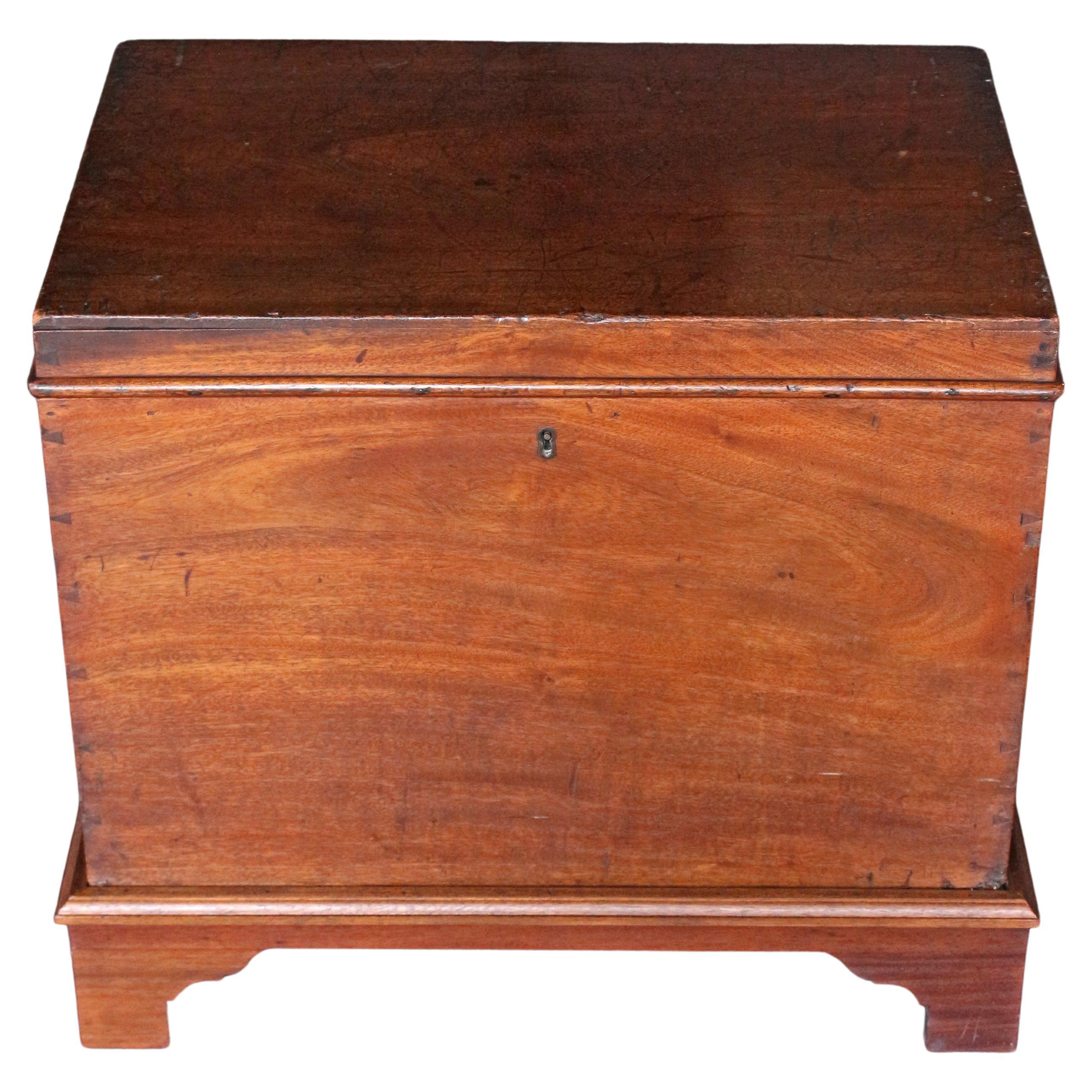 Circa 1830 Late Georgian Travel Chest, on Later Stand, English For Sale