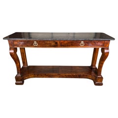 Antique Circa 1830 Louis Philippe Mahogany Console 