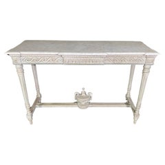 Circa 1830 Louis XVI Style Painted Console