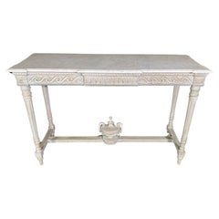 Circa 1830 Console peinte de style Louis XVI