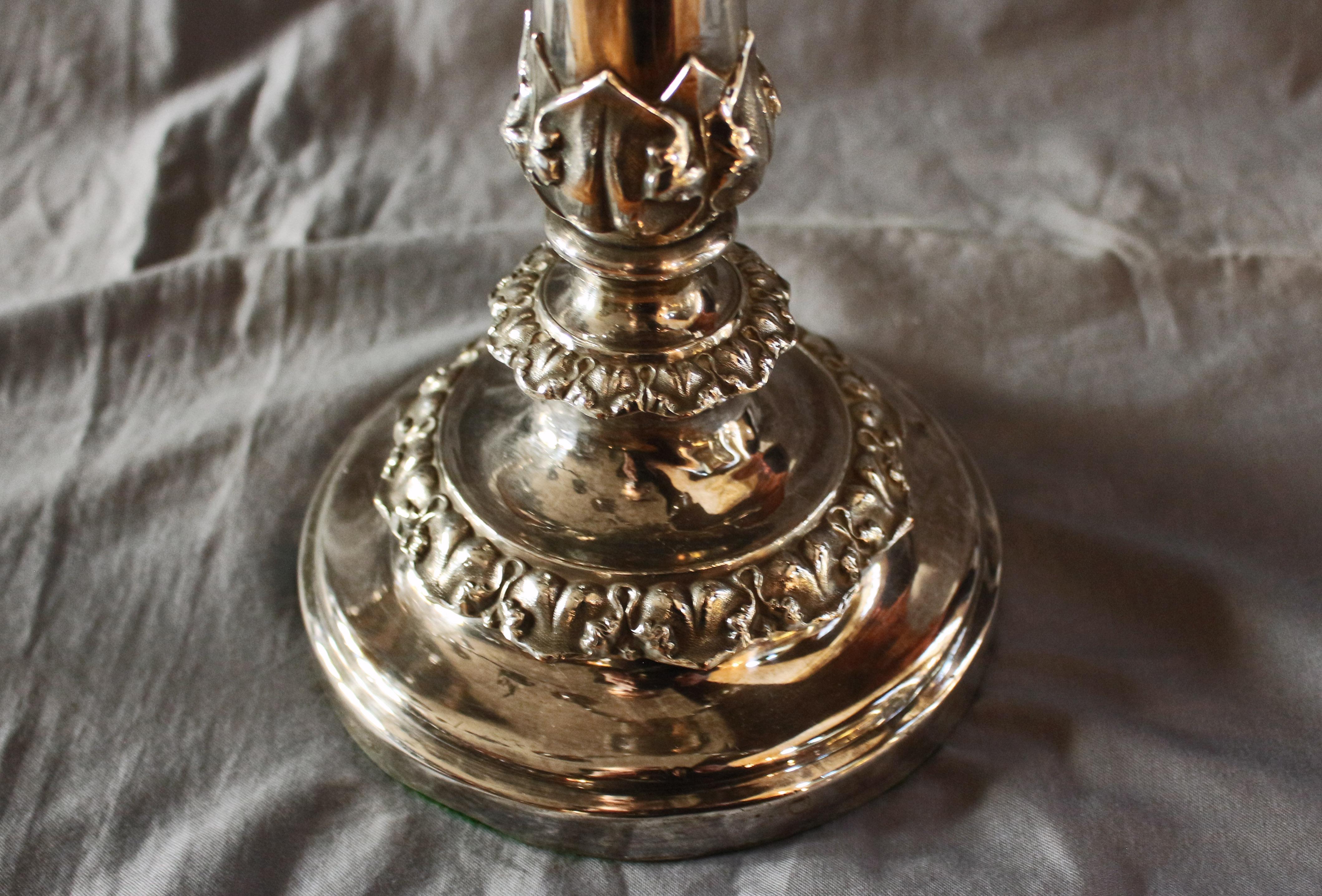 Mid-19th Century Circa 1830 Pair of Georgian Old Sheffield Plate Candelabras by Matthew Boulton