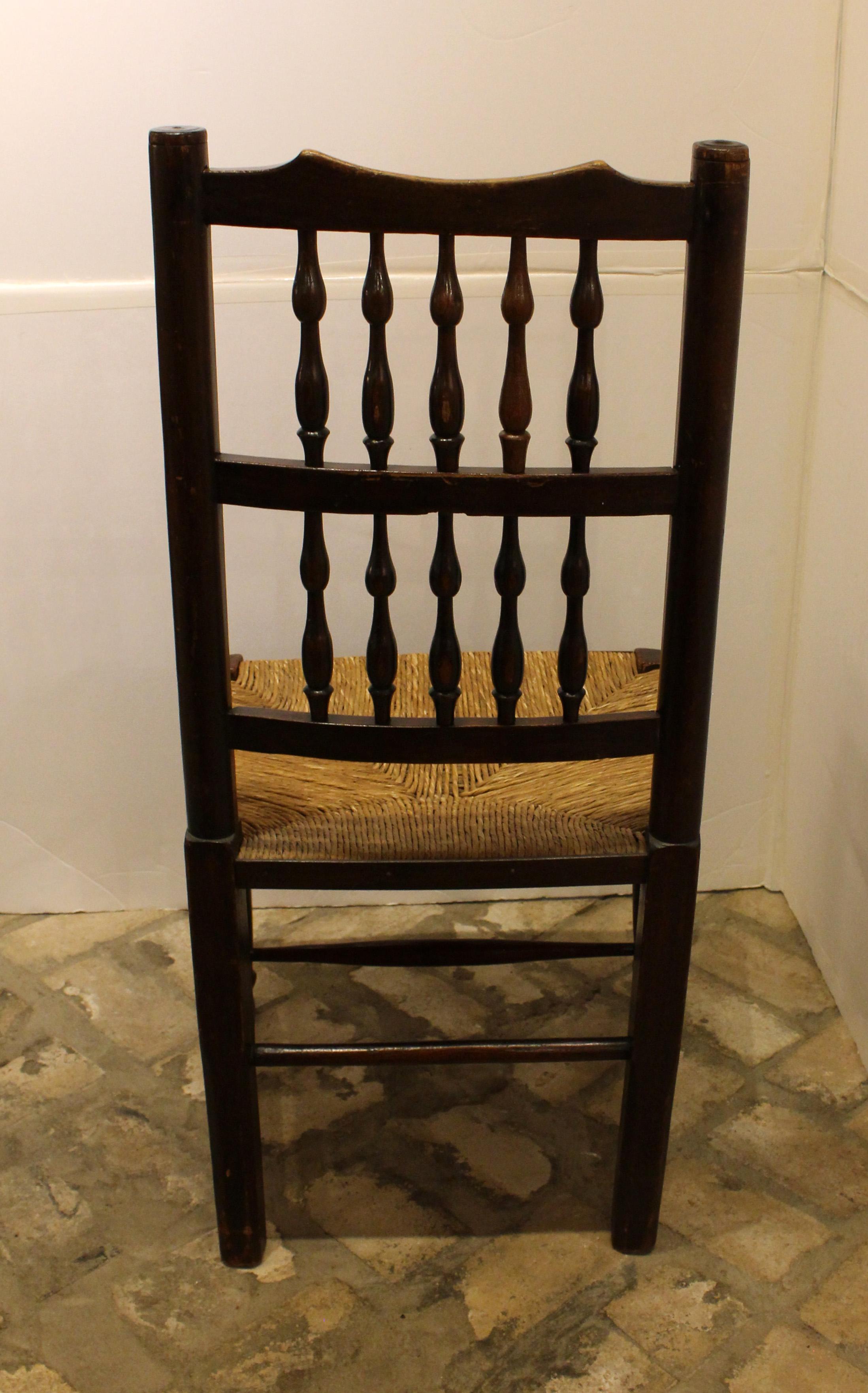 British Colonial Circa 1830 Set of 8 English Dining Chairs