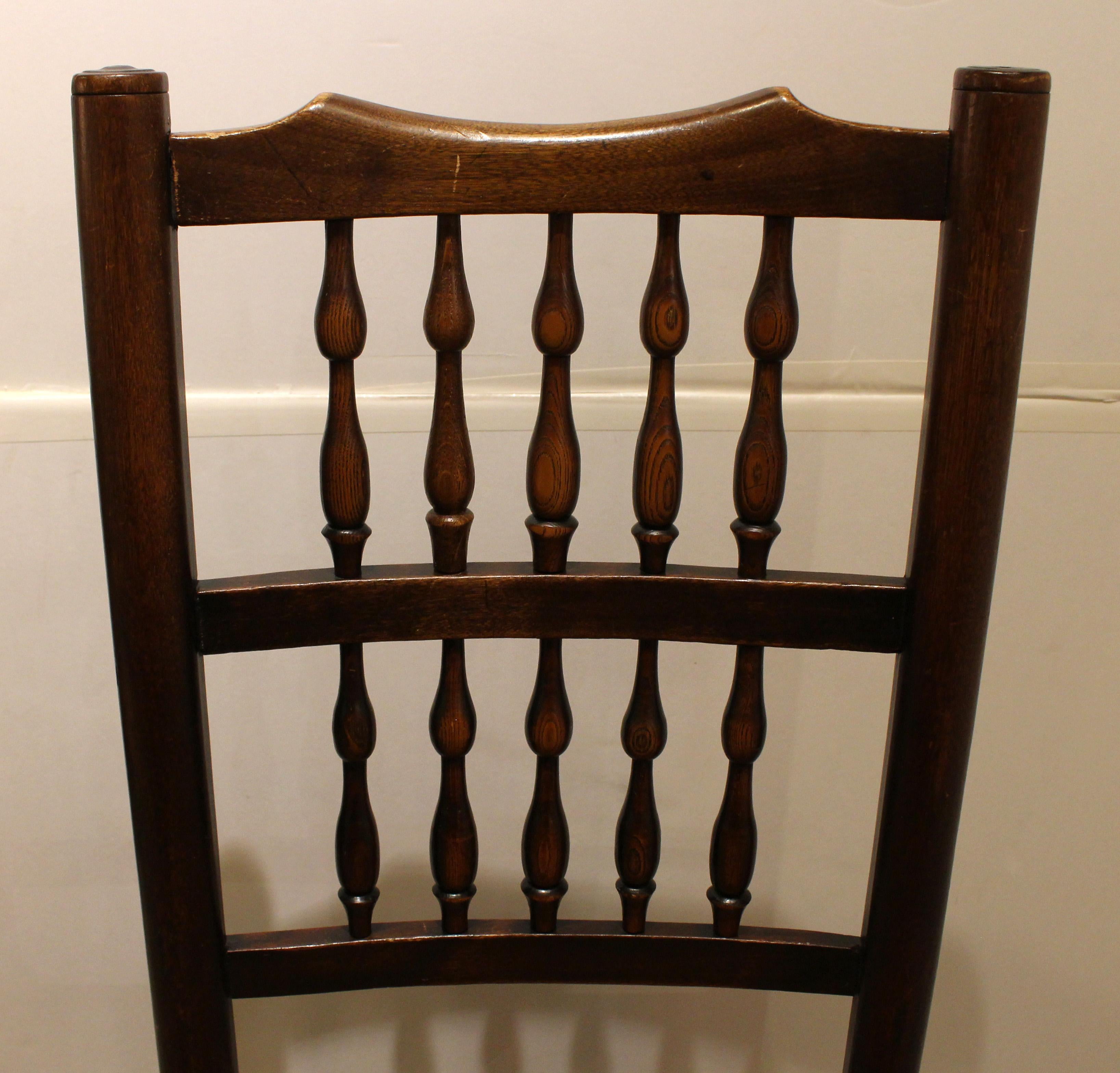 Wood Circa 1830 Set of 8 English Dining Chairs