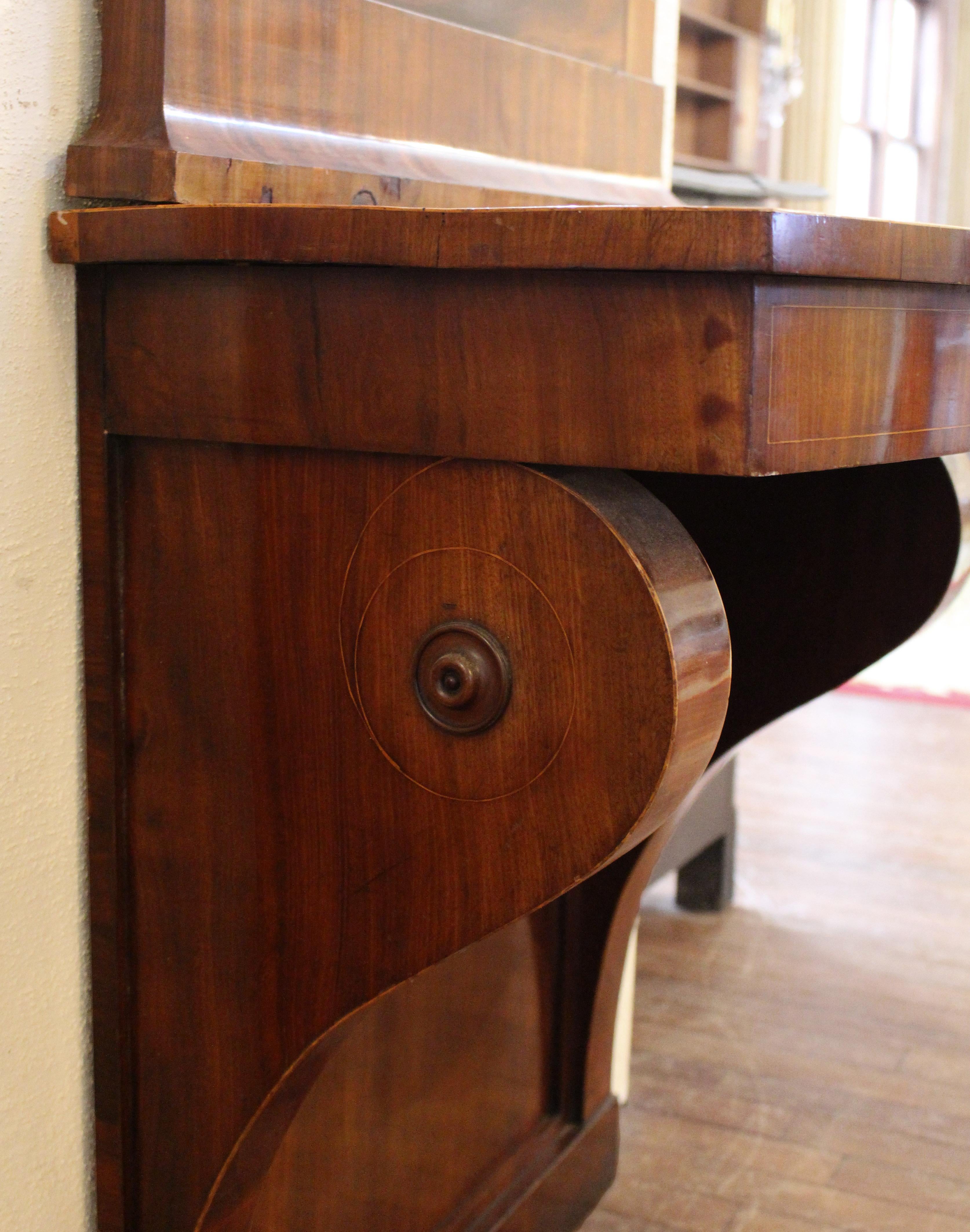 Biedermeier Circa 1830 Swedish Classical Period Console & Mirror For Sale