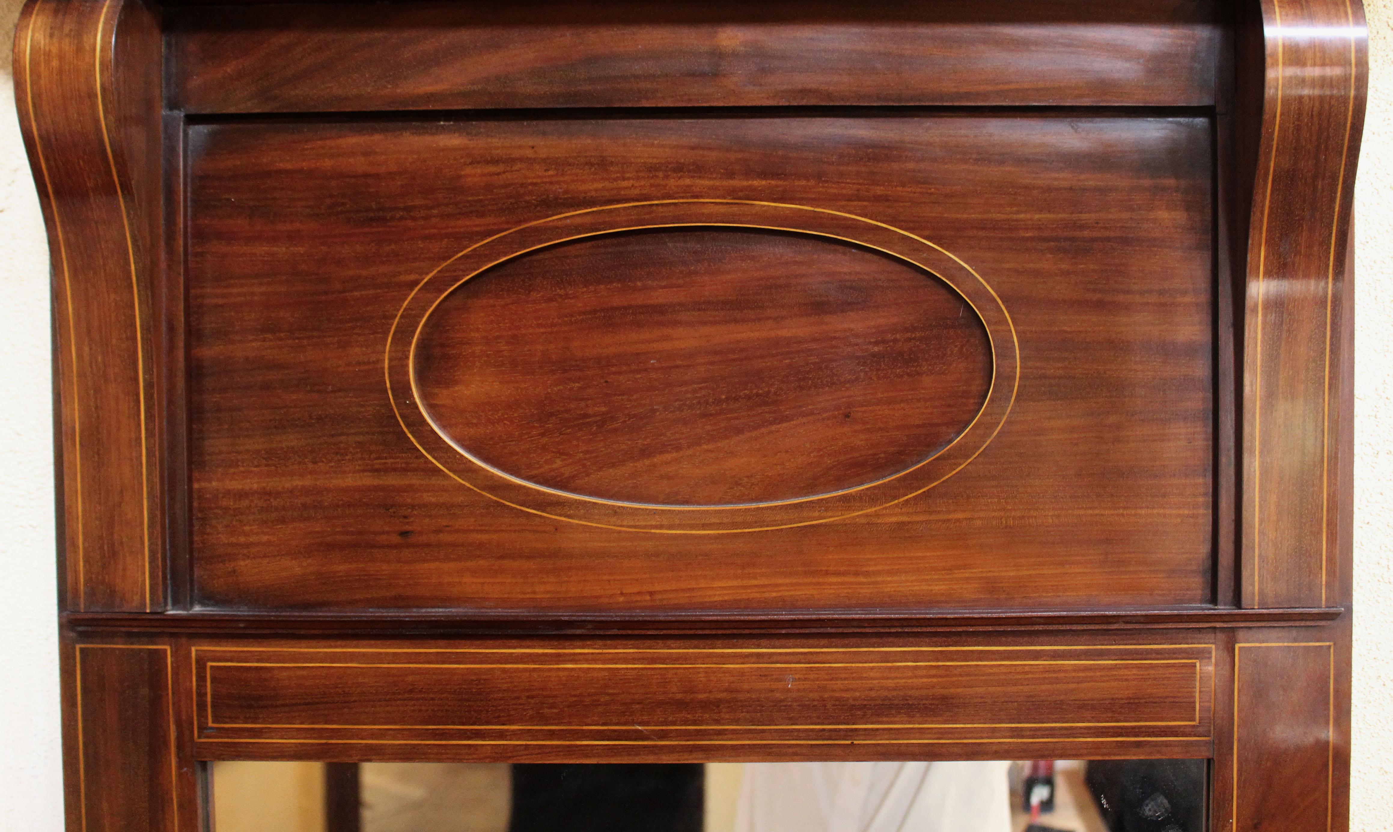 19th Century Circa 1830 Swedish Classical Period Console & Mirror For Sale