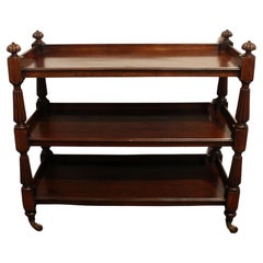 Circa 1830 William IV Etagere Serving Buffet or Trolley