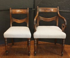 Circa 1830 William IV Set of 8 Dining Chairs
