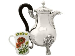 Antique French Silver Coffee Jug, circa 1830s