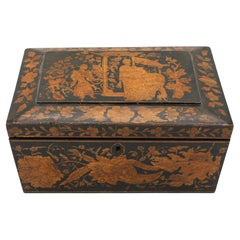 Antique Circa 1830s English Regency to George IV Penwork Box