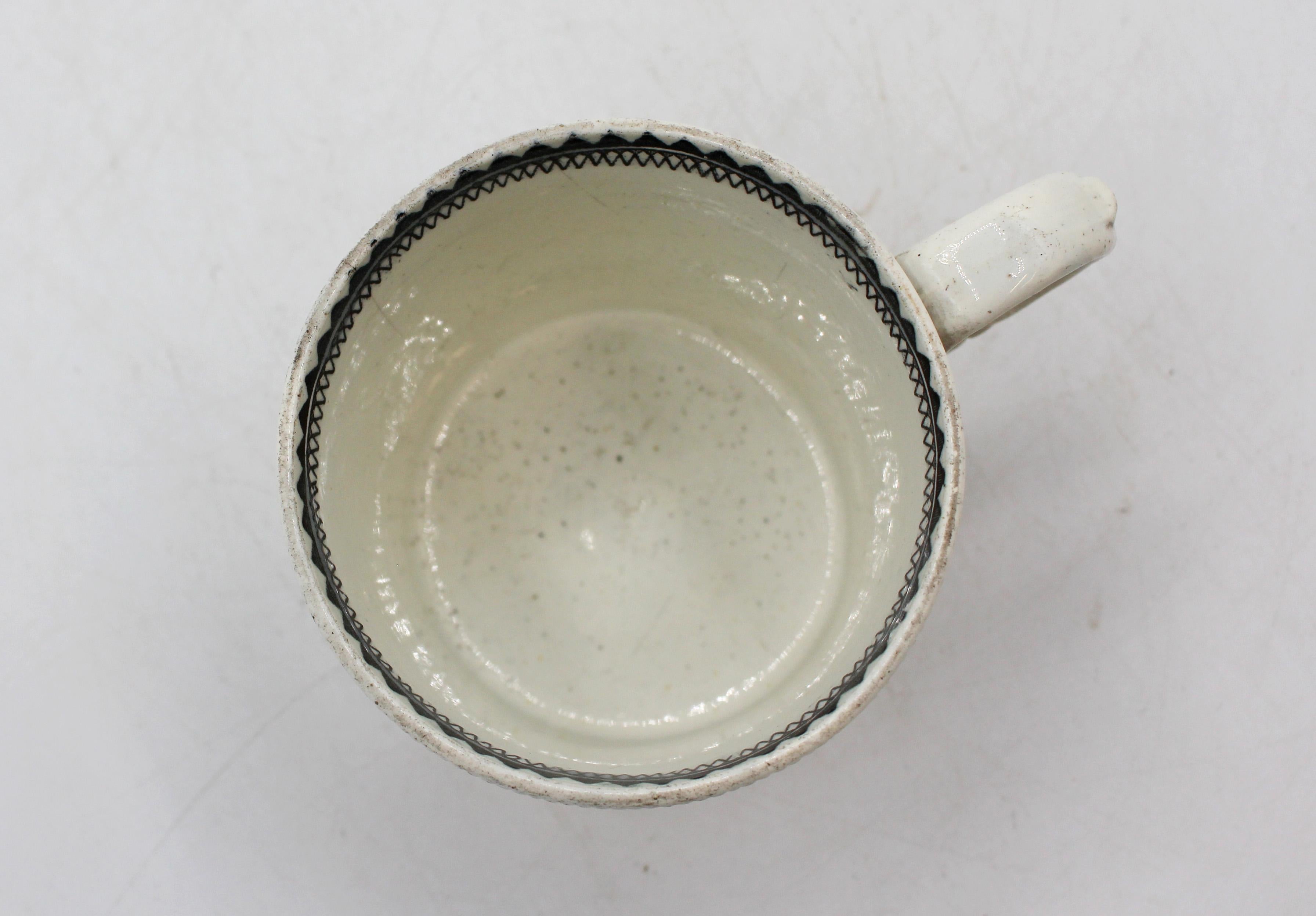CIRCA 1830s Englisch Seltene Stone China Tankard im Zustand „Gut“ im Angebot in Chapel Hill, NC