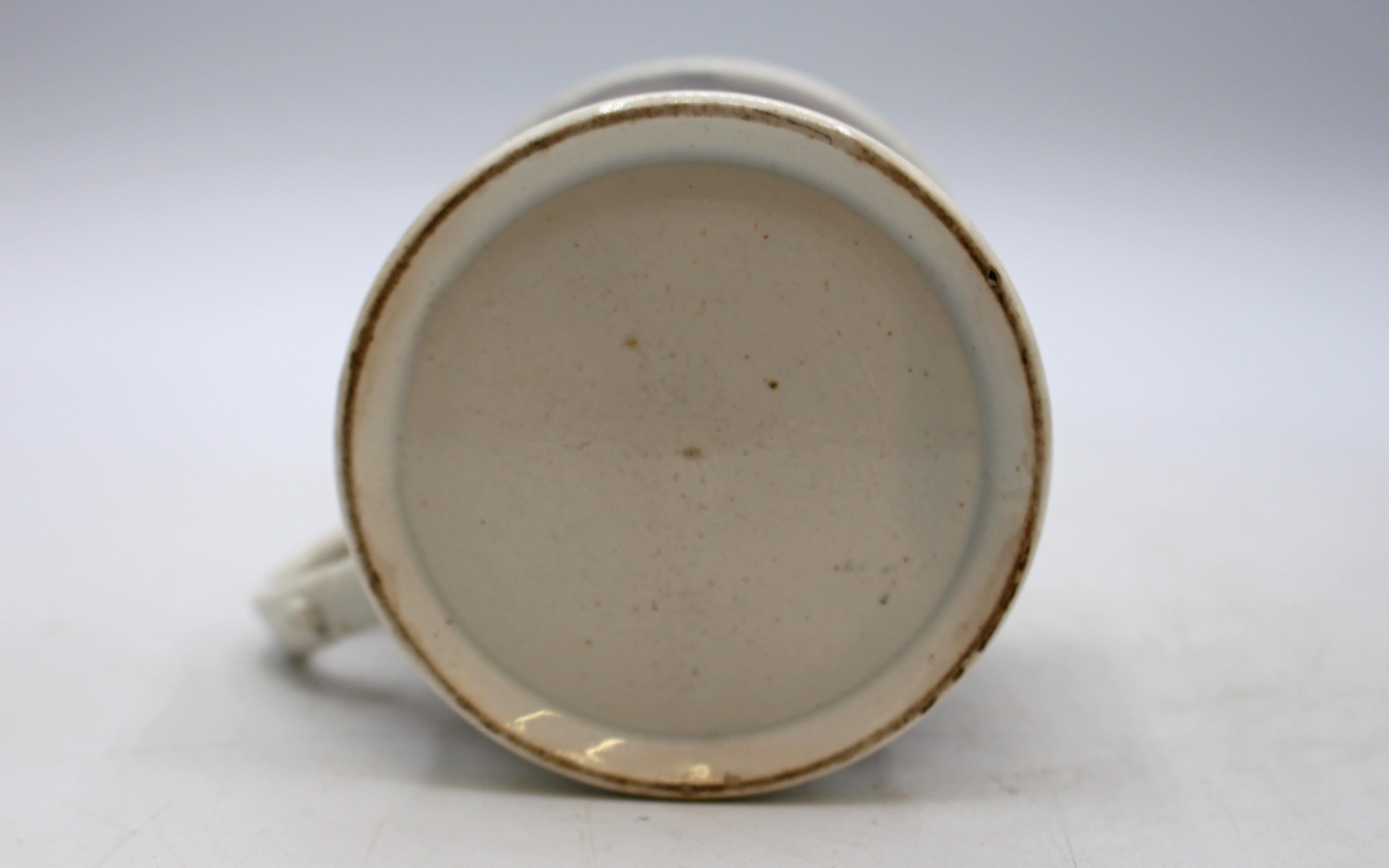 CIRCA 1830s Englisch Seltene Stone China Tankard im Angebot 1