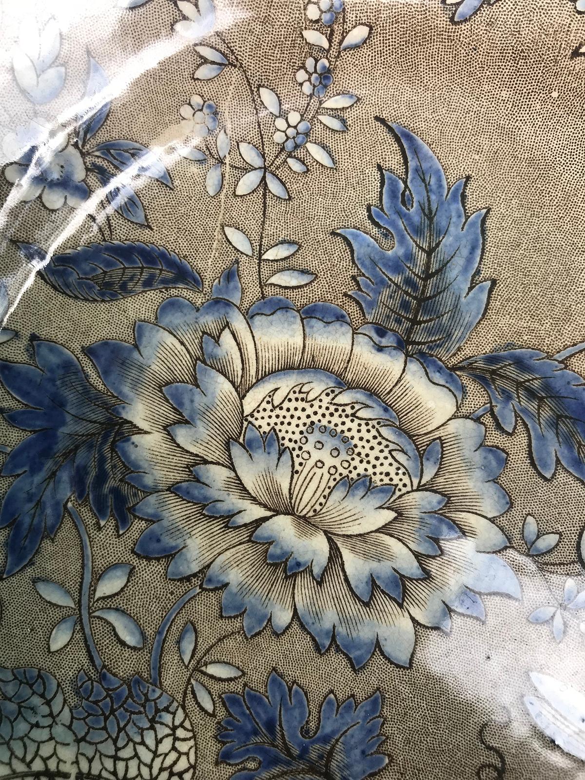 English Spode Copeland & Garrett Plate, Marked, Rare Pattern, circa 1830s In Good Condition In Atlanta, GA