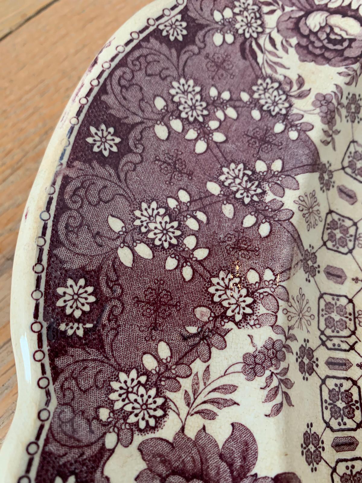 English Staffordshire Transferware Charger by Thomas Mayer Longport, circa 1830s For Sale 12