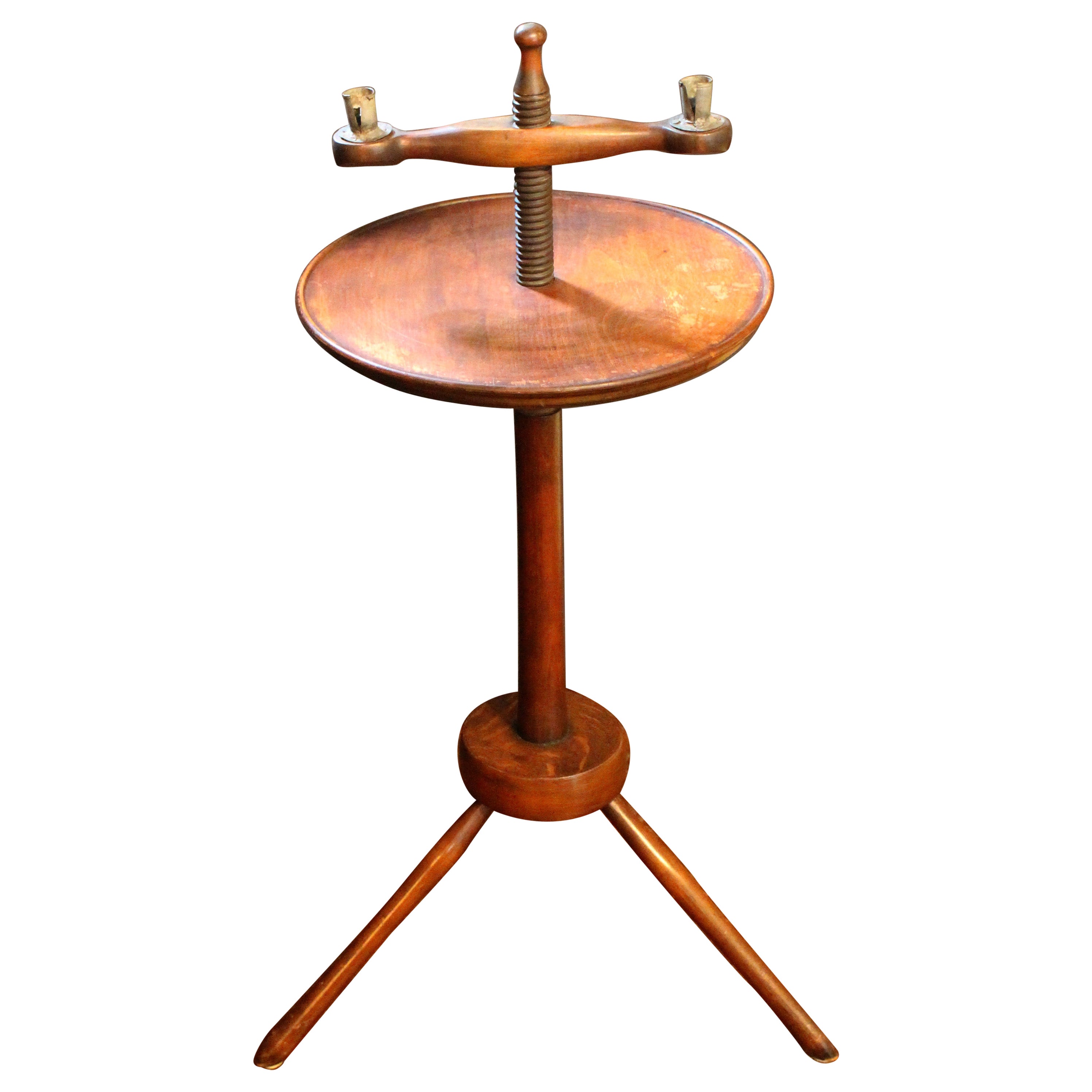 Circa 1830s English Windsor Candlestand