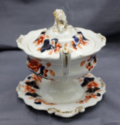 Circa 1830s Ironstone Sauce Tureen