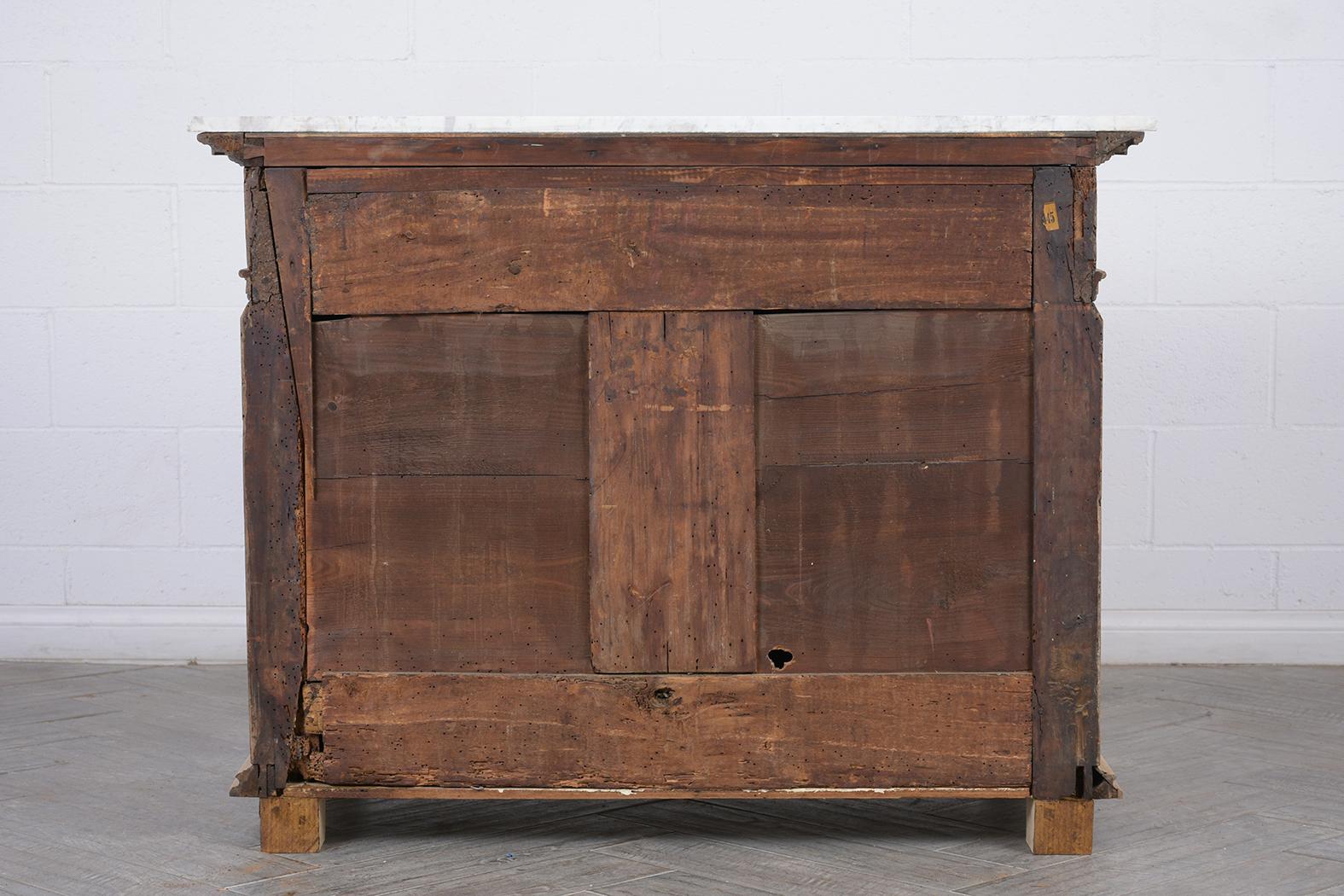 Renaissance Style Wood Bleached Buffet, circa 1830s In Good Condition In Los Angeles, CA