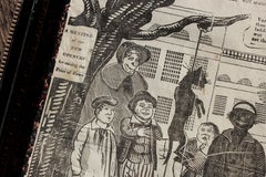 Circa 1833 Hanging a cat on a Monday for Killing a Mouse on a Sunday Woodcut