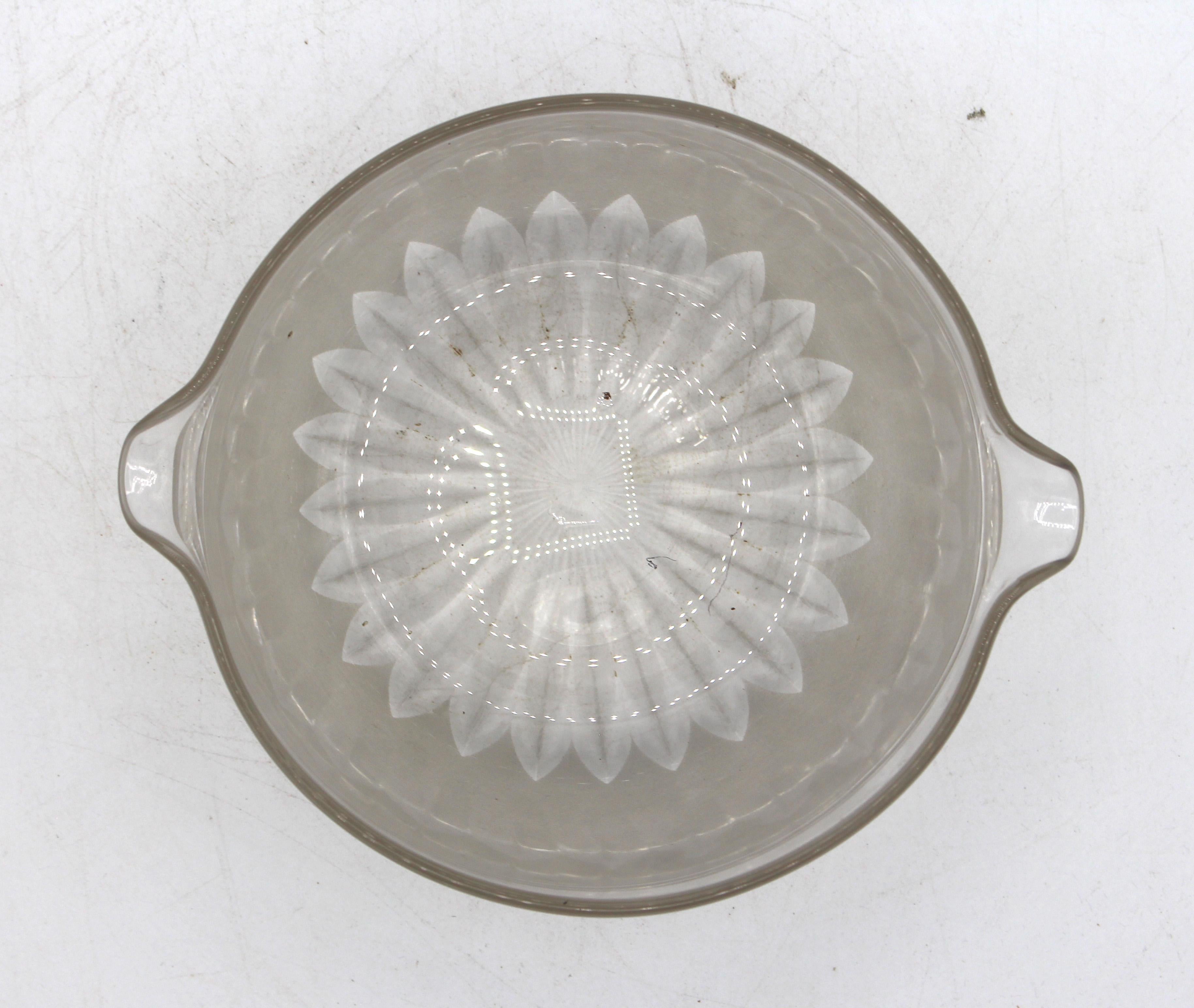CIRCA 1840 Englisch Glas Wein Rinser (Mattiert) im Angebot