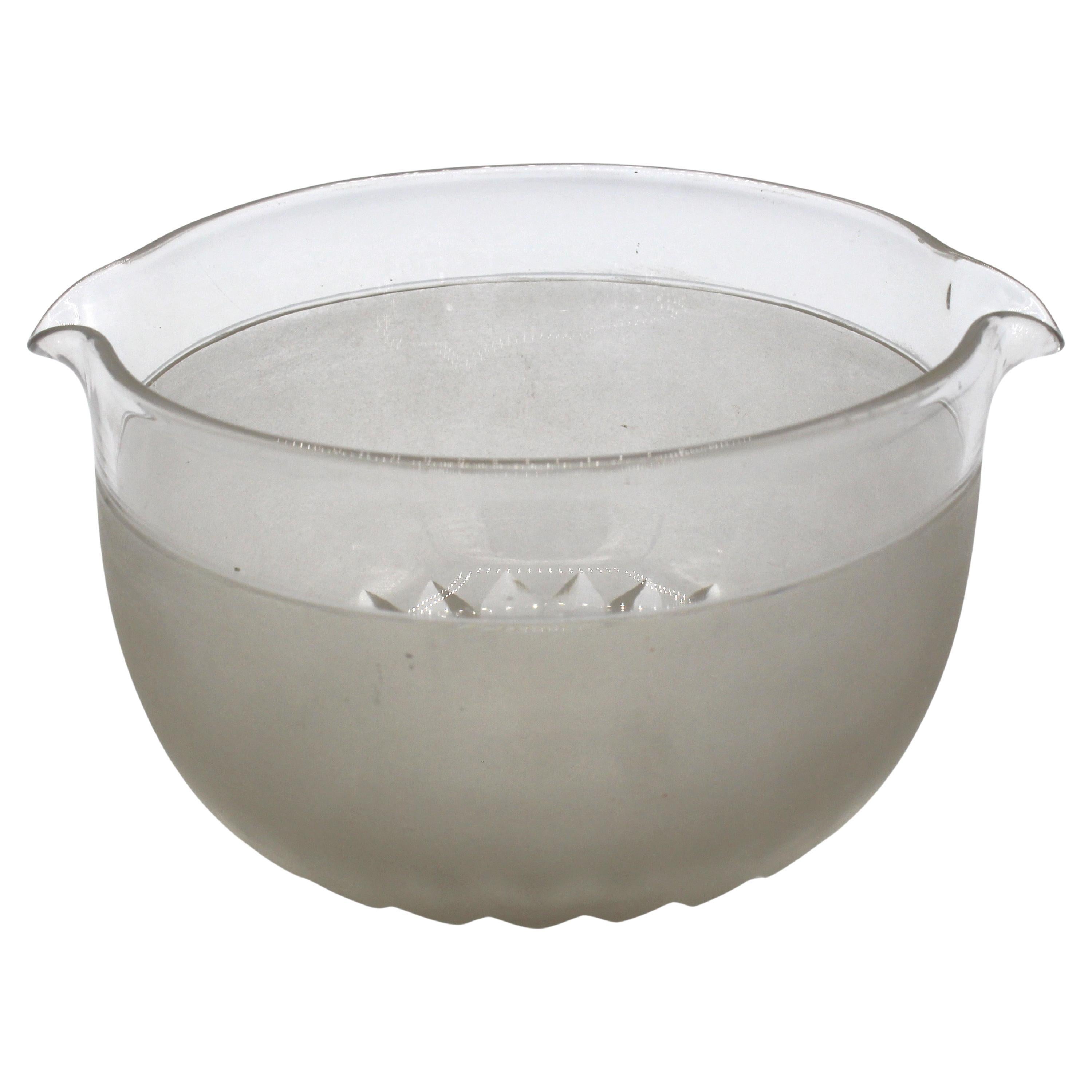 Enjuagadora inglesa de vidrio para vino, circa 1840