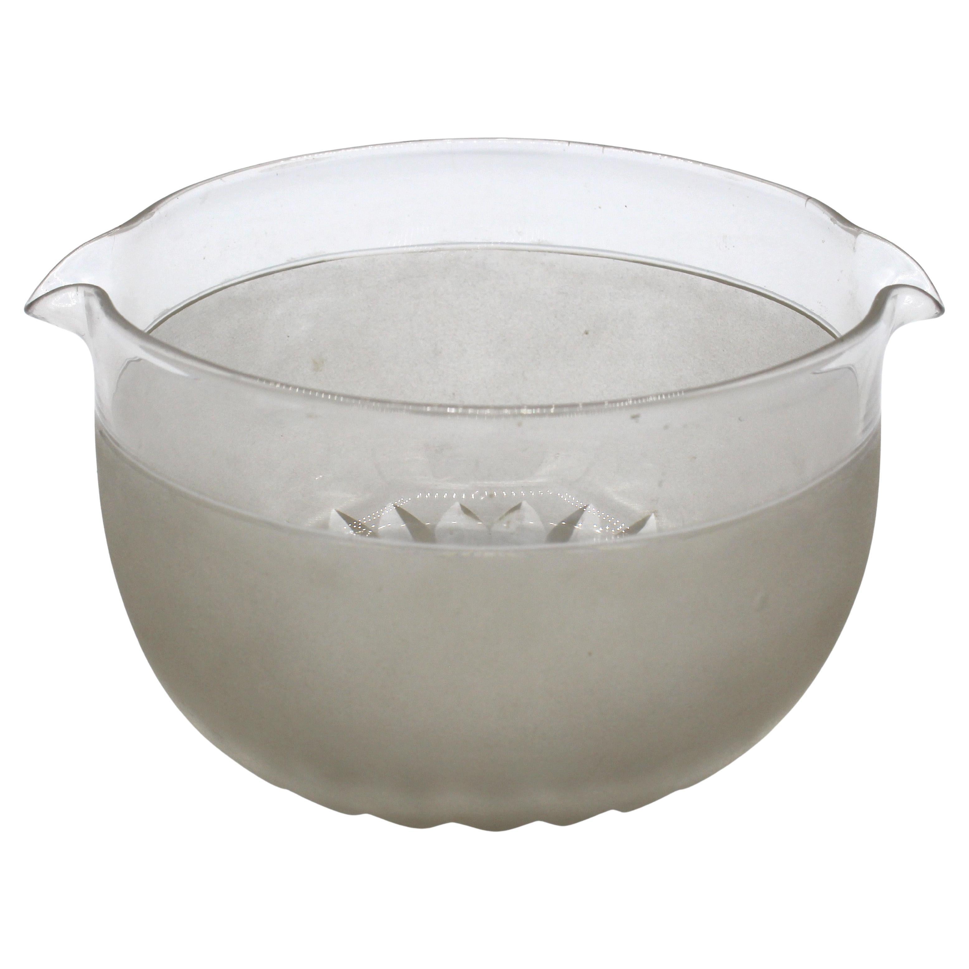 Enjuagadora inglesa de vidrio para vino, circa 1840