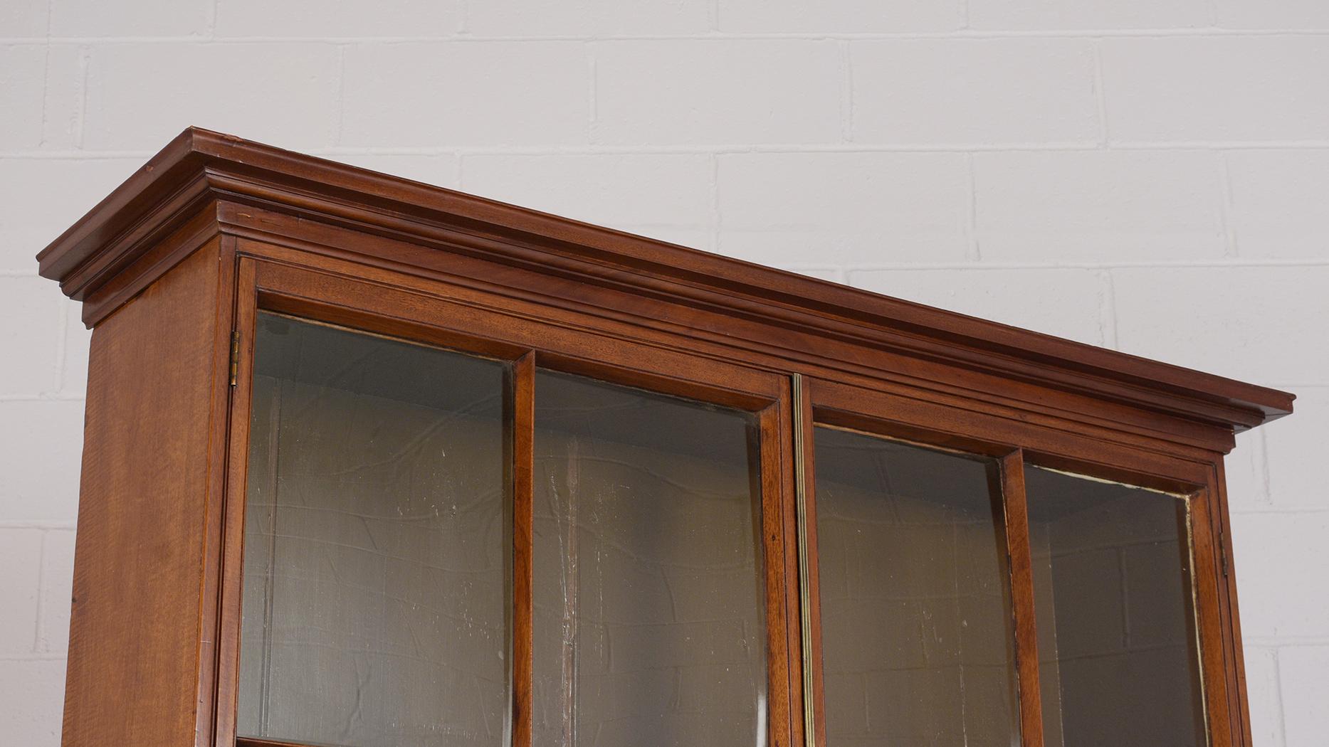 mahogany finish bookcase