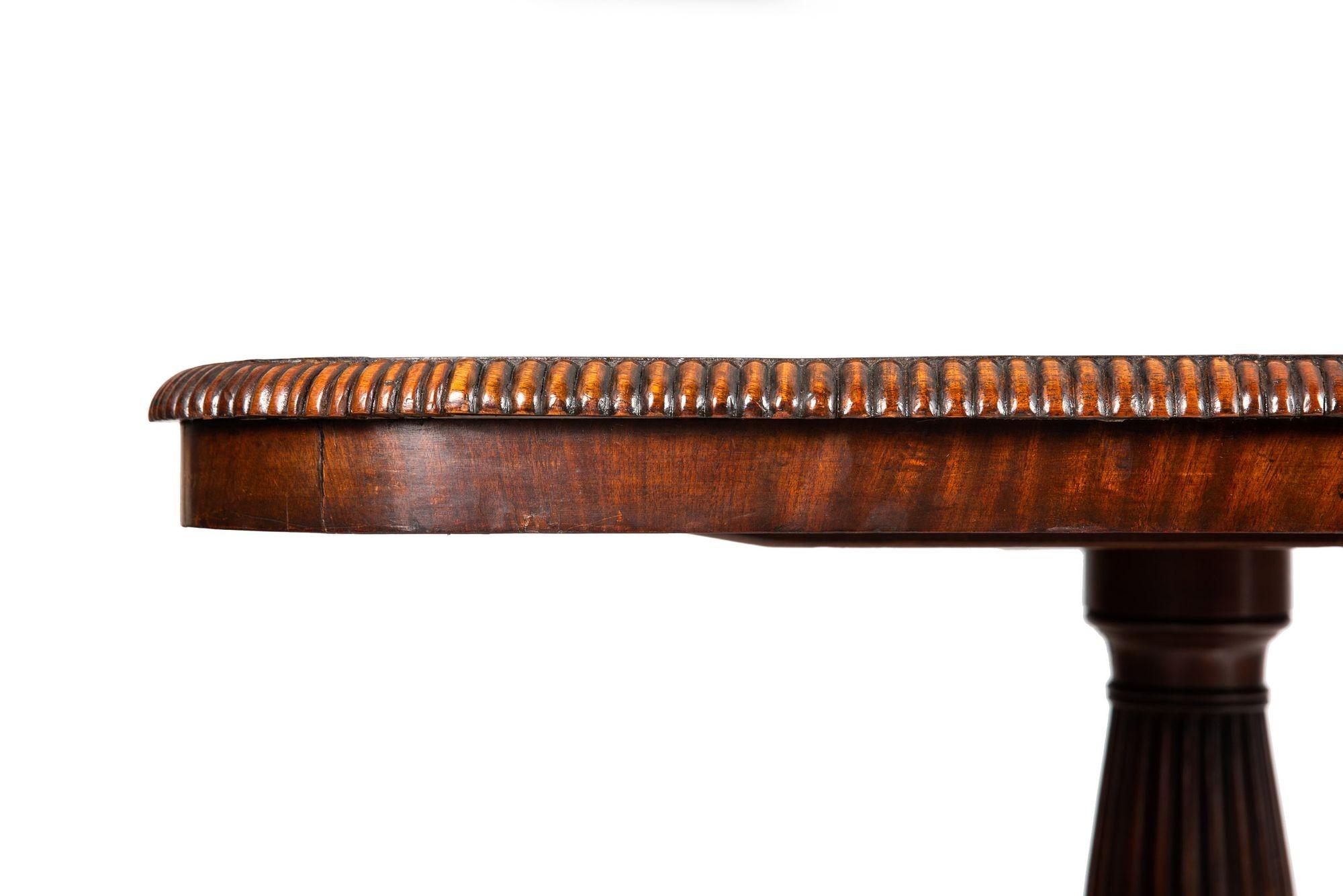 Circa 1840 English William IV Flame Mahogany Tilting Breakfast Table For Sale 9