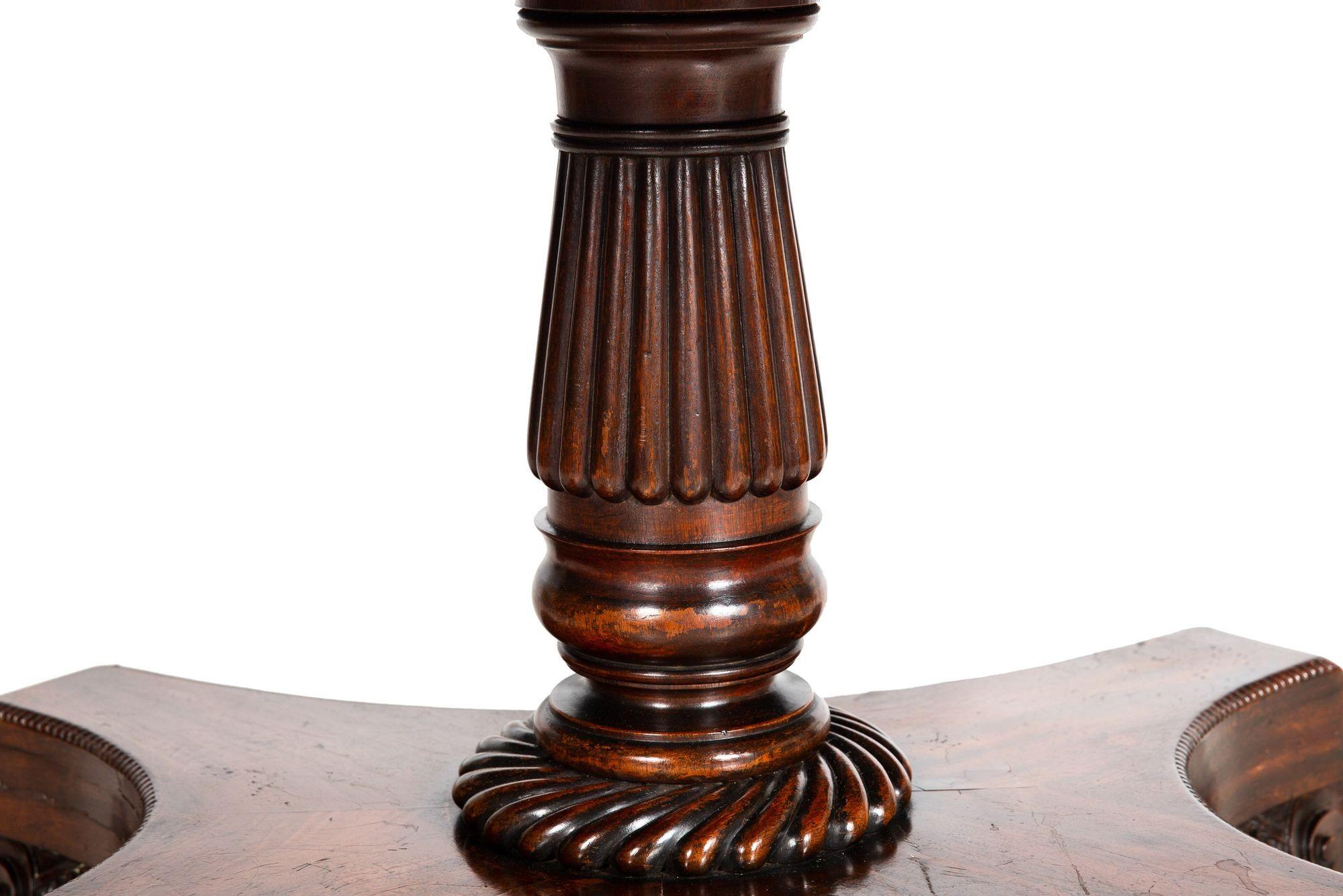 Circa 1840 English William IV Flame Mahogany Tilting Breakfast Table 13