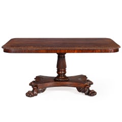 Circa 1840 English William IV Flame Mahogany Tilting Breakfast Table