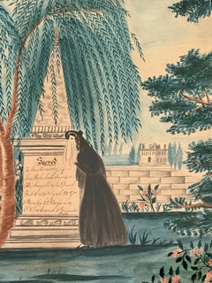 Circa 1840 Fenton Family Memorial Watercolor