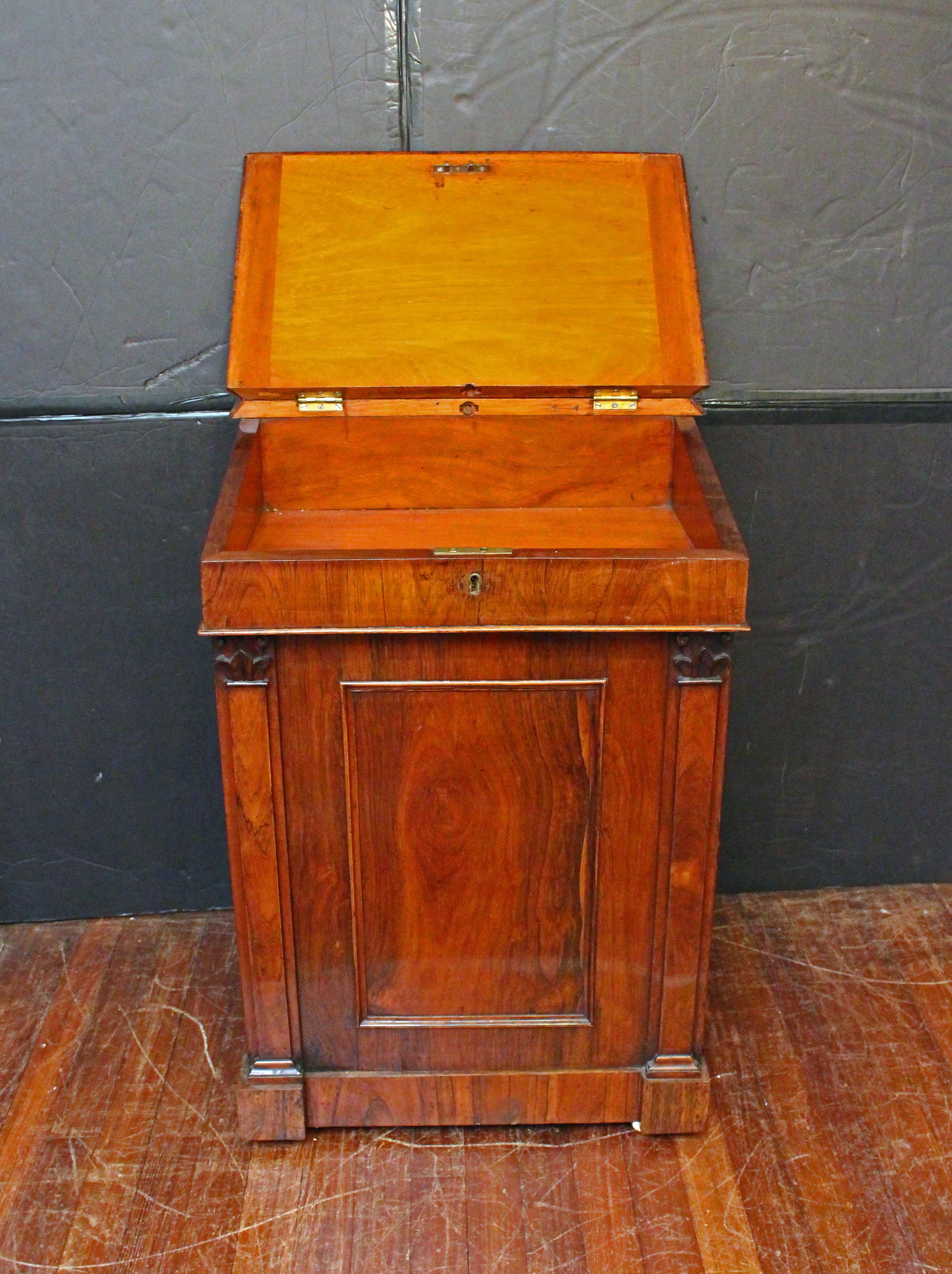 Cast Circa 1840 Irish Davenport Desk by J.J. Byrne