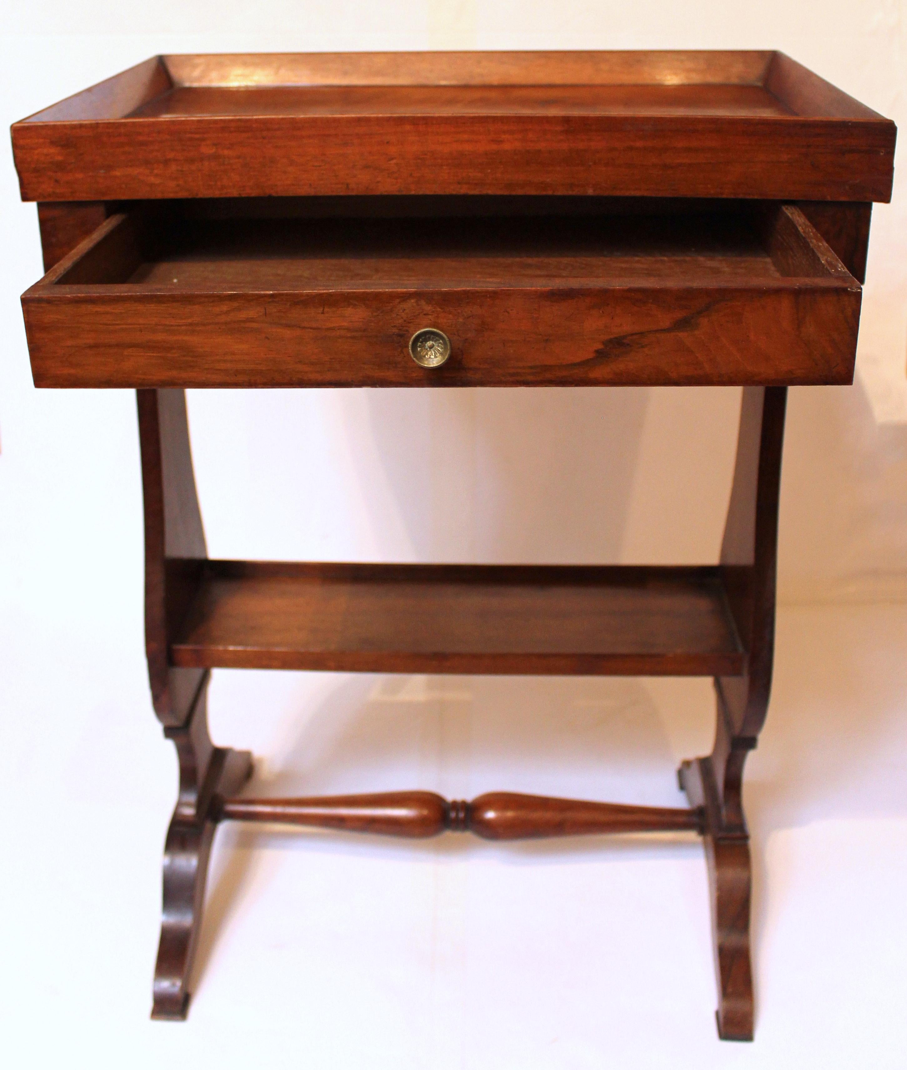 Circa 1840 Louis Philippe Side Table, French In Good Condition For Sale In Chapel Hill, NC
