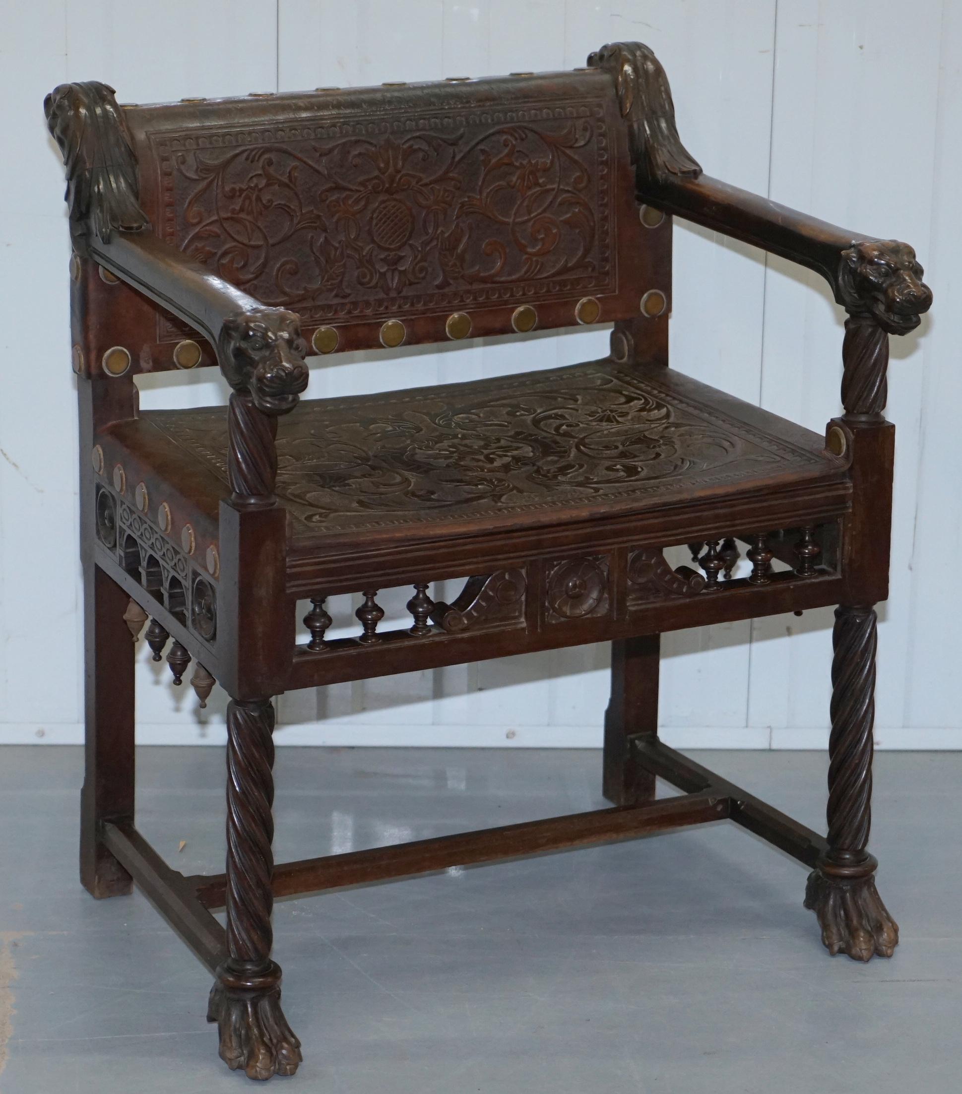 Wimbledon-Furniture

Wimbledon-Furniture is delighted to offer for auction this very rare pair of circa 1840 solid hand carved walnut with Lion head and hairy paw detailing Italian armchairs 

Please note the delivery fee listed is just a guide,