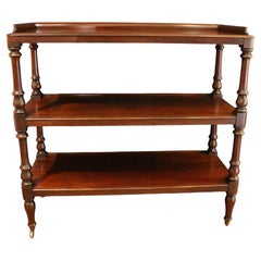 Circa 1845 English Dumbwaiter Trolley or Butler's Serving Etagere