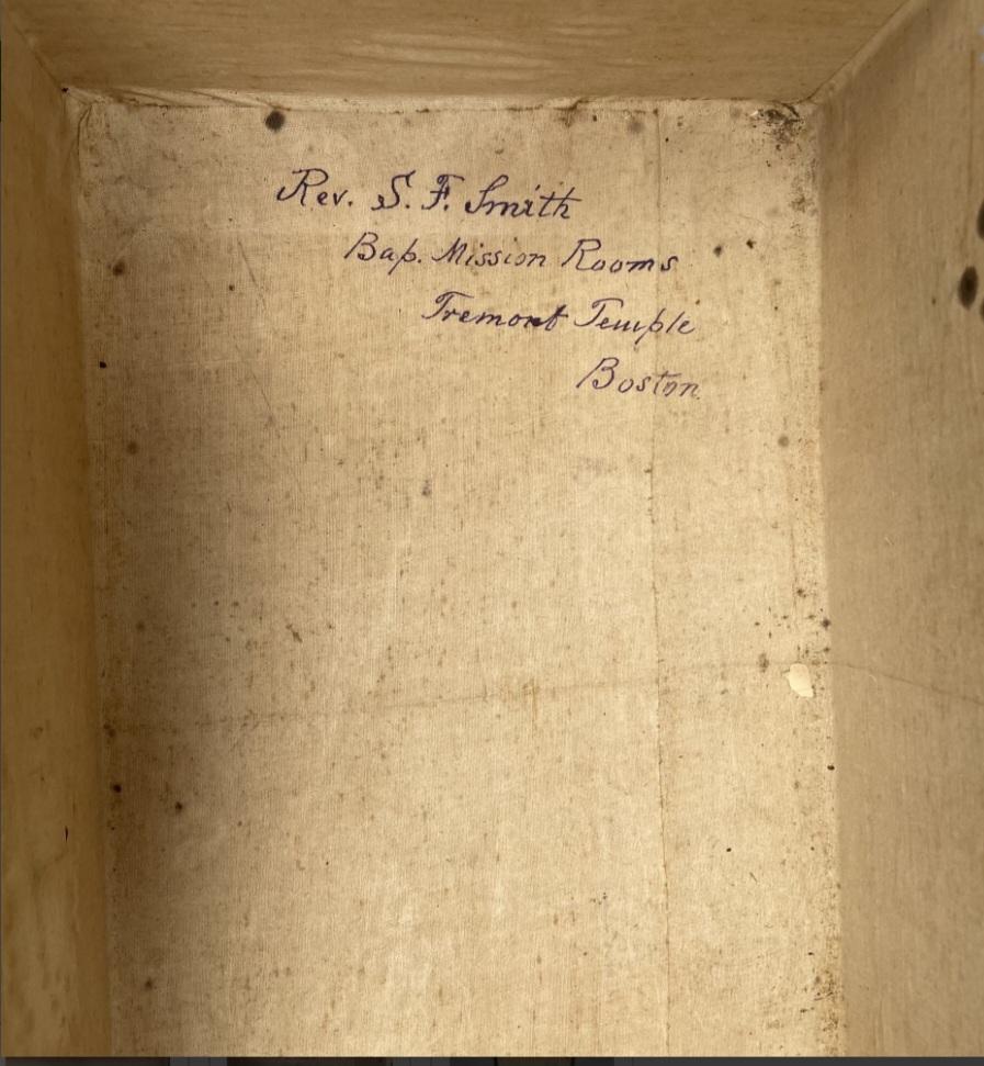  Historically Important Circa 1850 American Document Box Boston For Sale 2