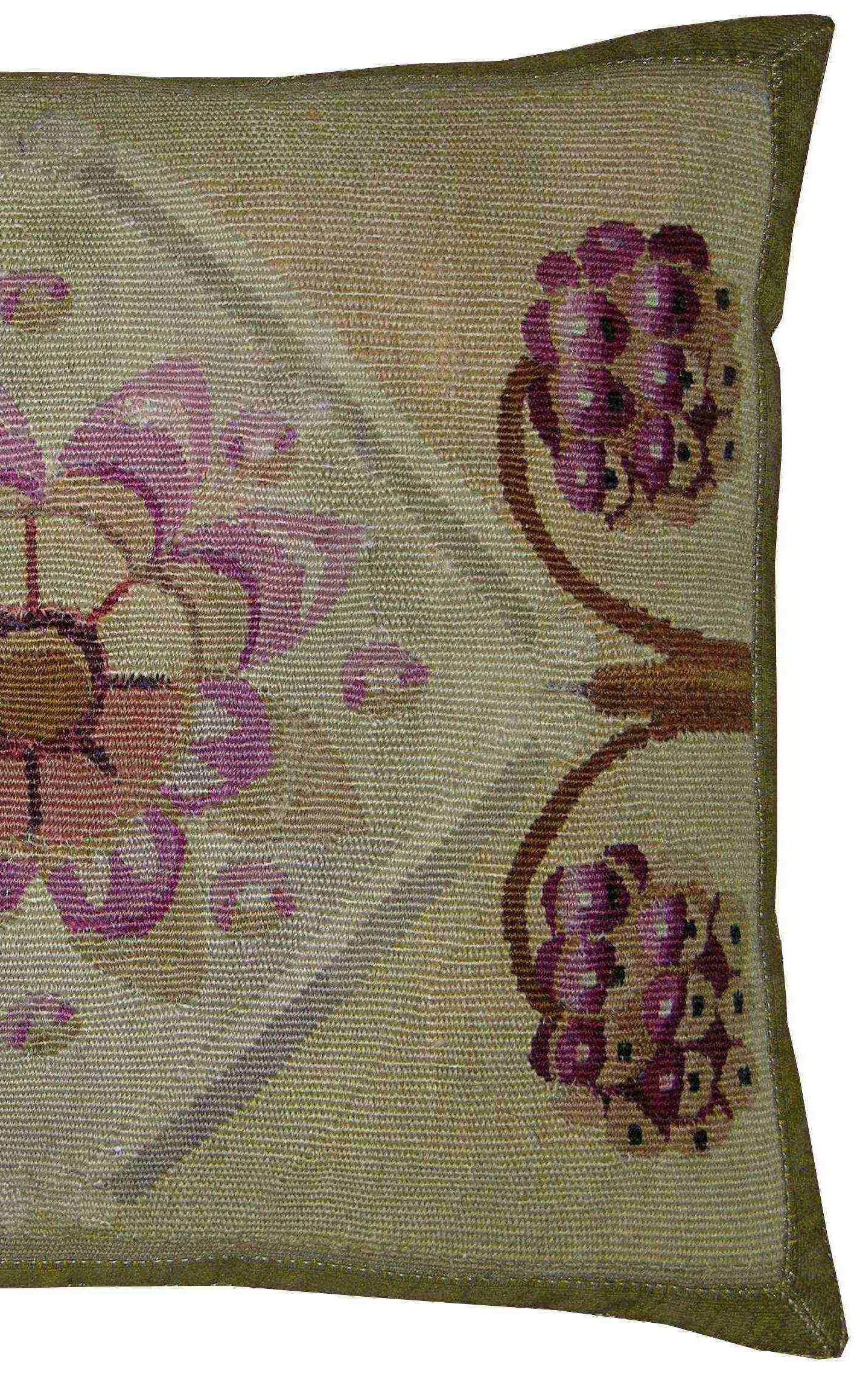 Empire Circa 1850 Antique French Aubusson Pillow