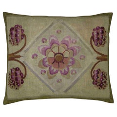 Circa 1850 Antique French Aubusson Pillow