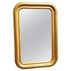 Circa 1850 Antique Giltwood Louis Philippe Mirror from France Circa 1850 Antique Giltwood Louis Philippe Mirror from France
