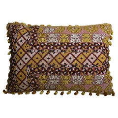Circa 1850 Antique Uzbak Pillow