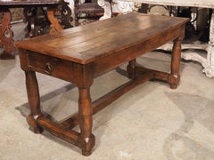 Circa 1850 Carved Oak Table from Le Mans, France