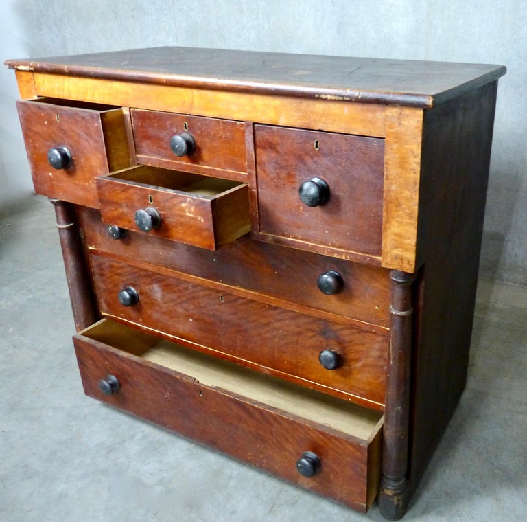 Empire Canadian Chest of Drawers, circa 1850 at 1stDibs