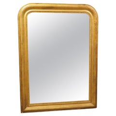 Circa 1850 French Gold Louis Philippe Mirror with Greek Key Motif