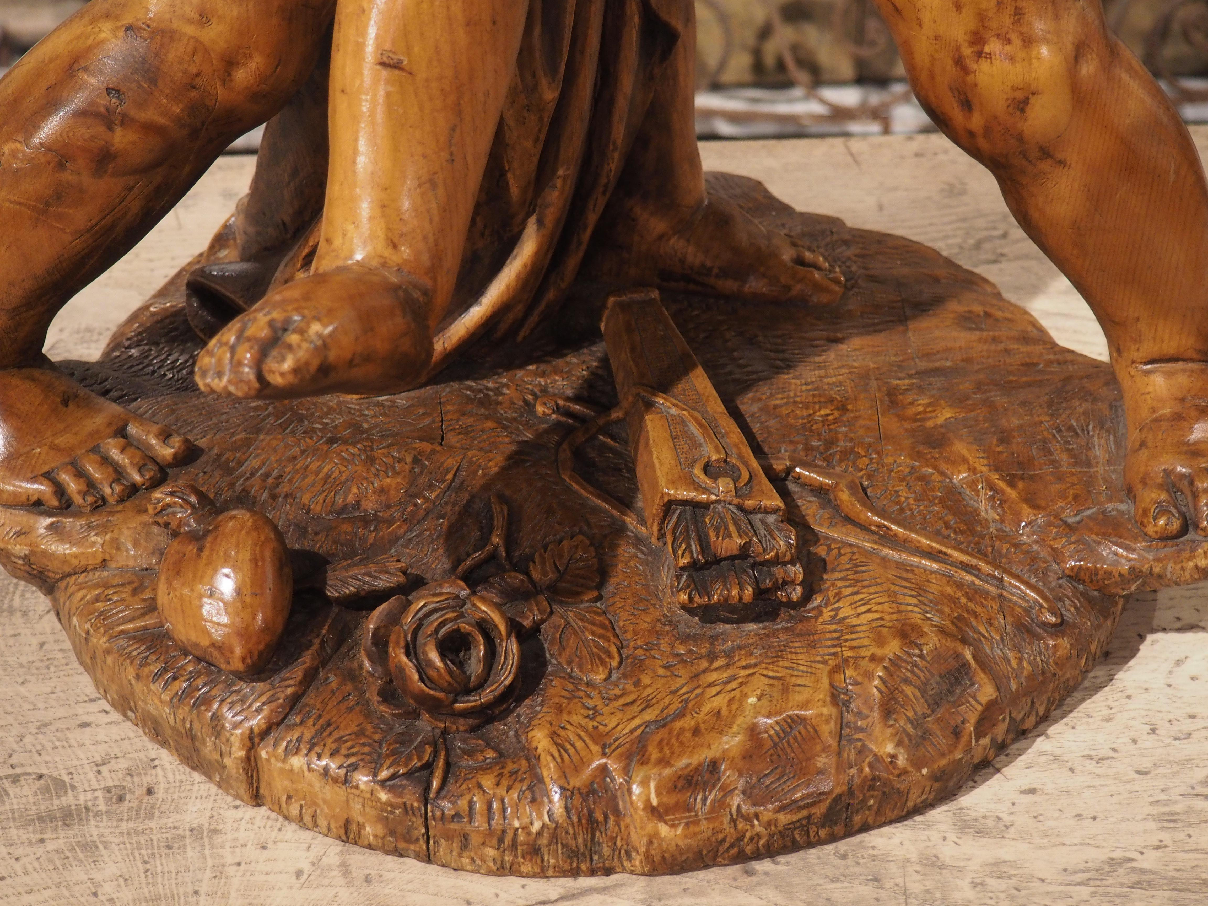 Sculpture française représentant deux cupidons se disputant un cœur, d'après E. Falconet, vers 1850 Bon état - En vente à Dallas, TX
