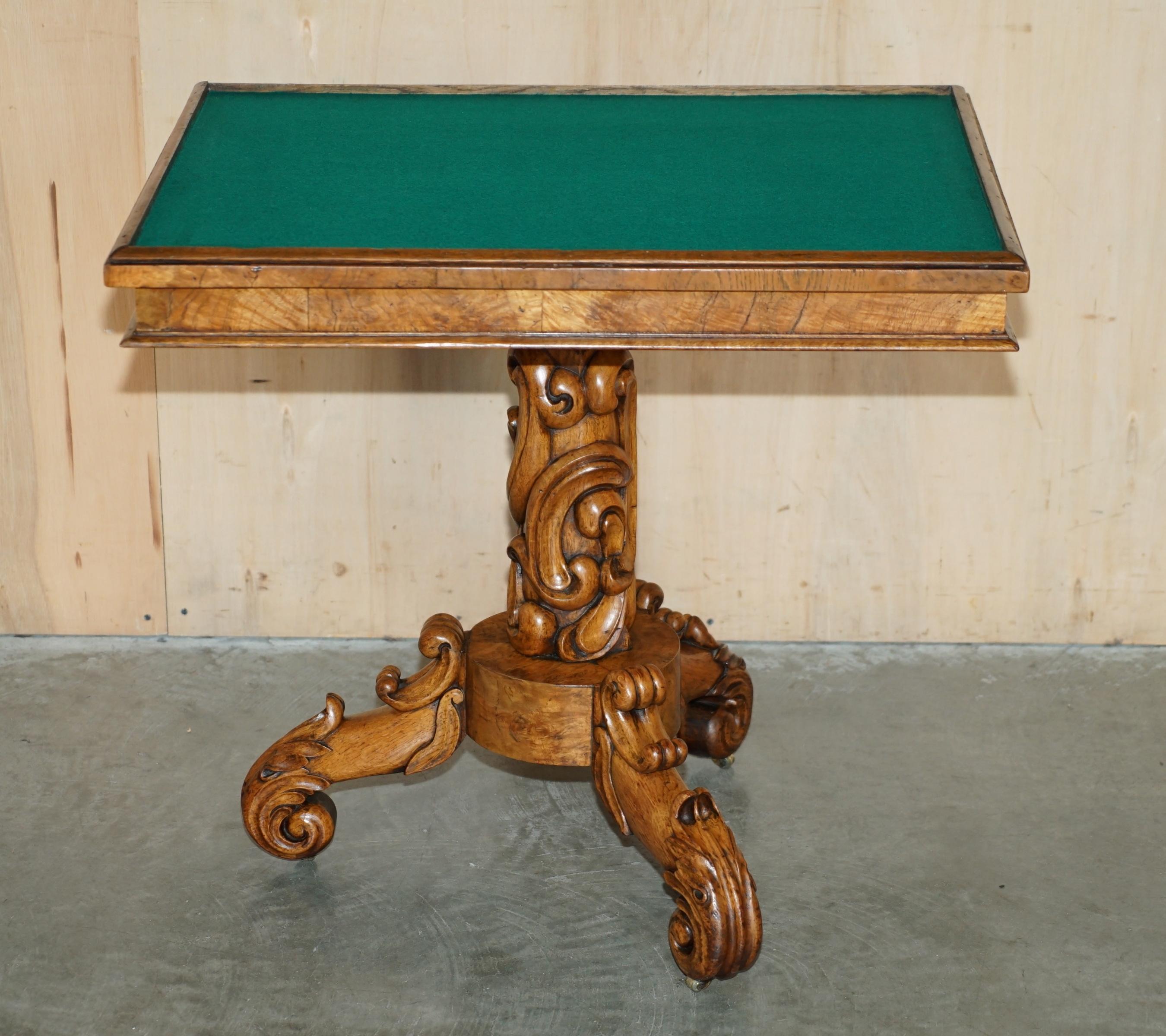 CIRCA 1850 MALBY & CO MAP OF SWiTZERLAND BY BAUERKELLER BURR WALNUT CHESS TABLE For Sale 4