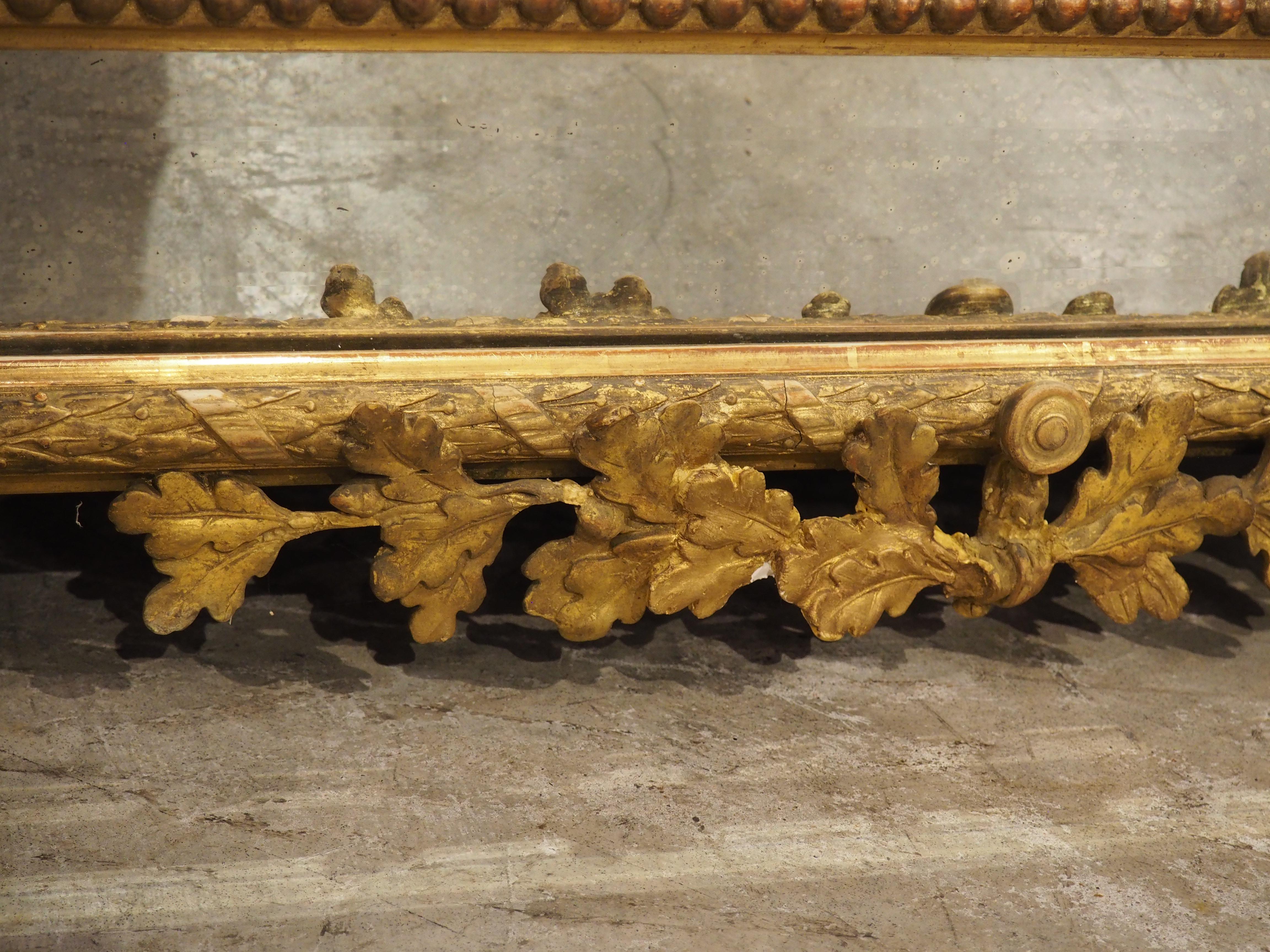 Specchio a cuscino in legno dorato di Napoleone III, Francia, 1850 ca. in vendita 6